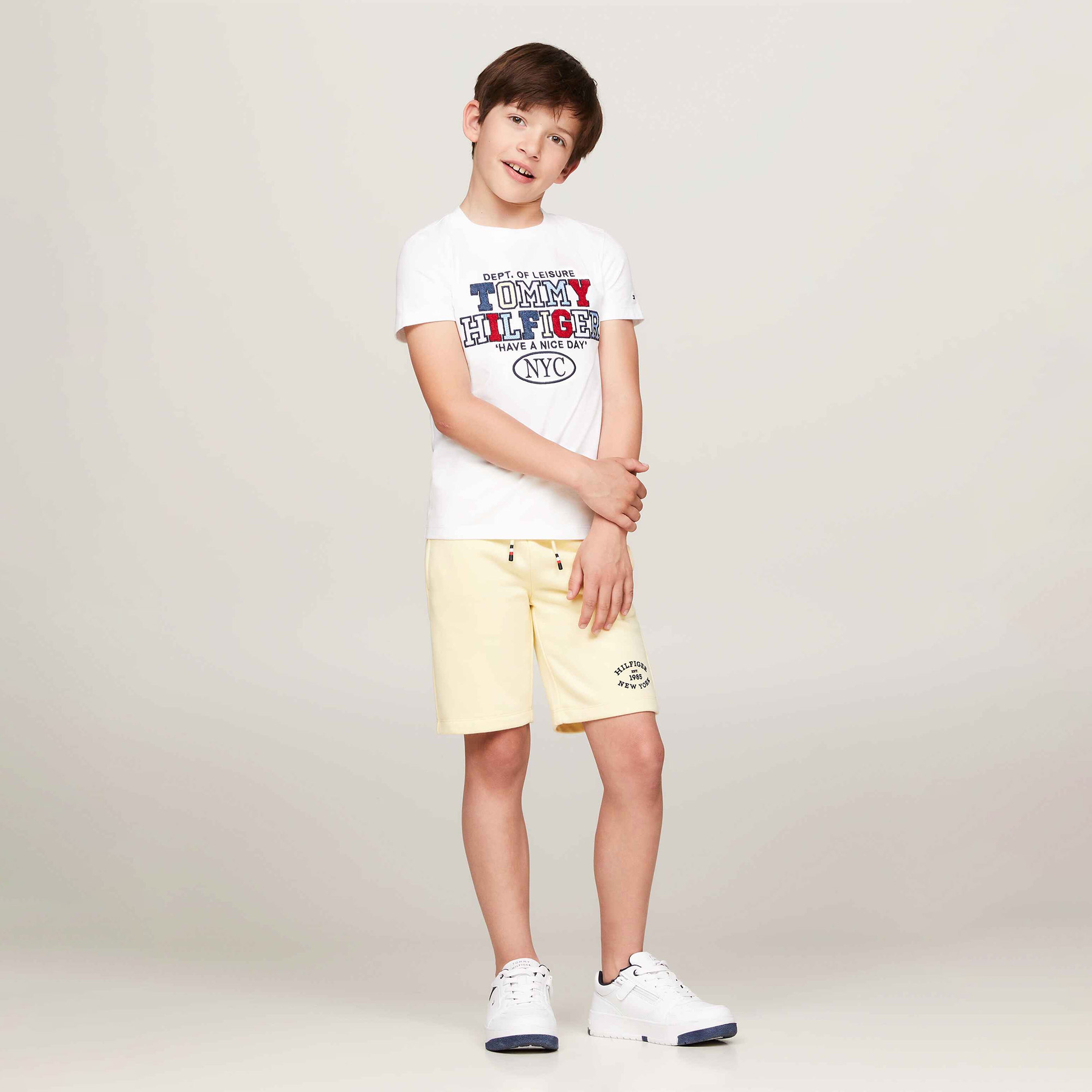 Tommy Hilfiger Sports Çocuk Beyaz T-Shirt