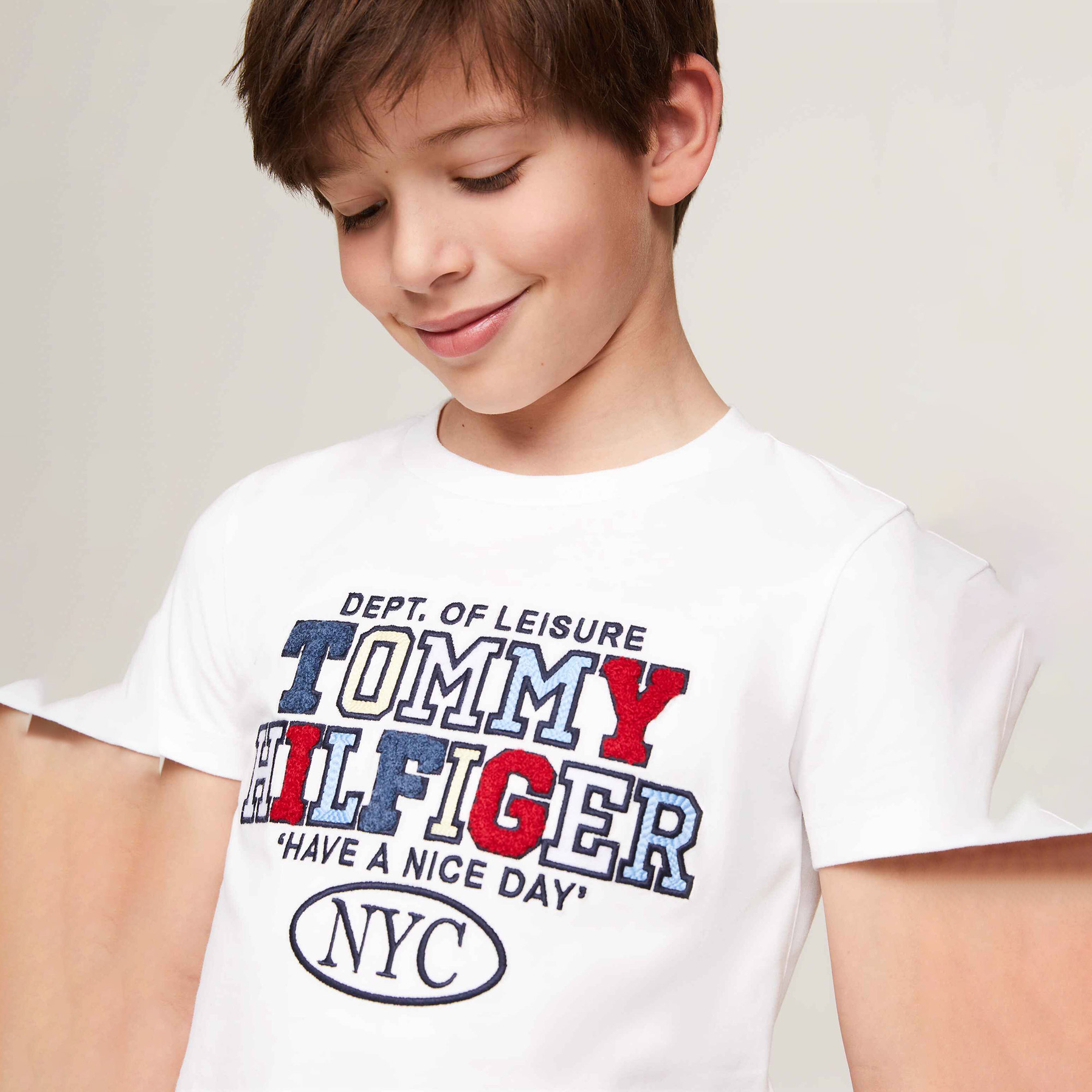 Tommy Hilfiger Sports Çocuk Beyaz T-Shirt