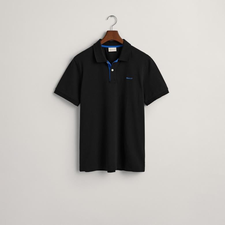 GANT Erkek Siyah Regular Fit Polo