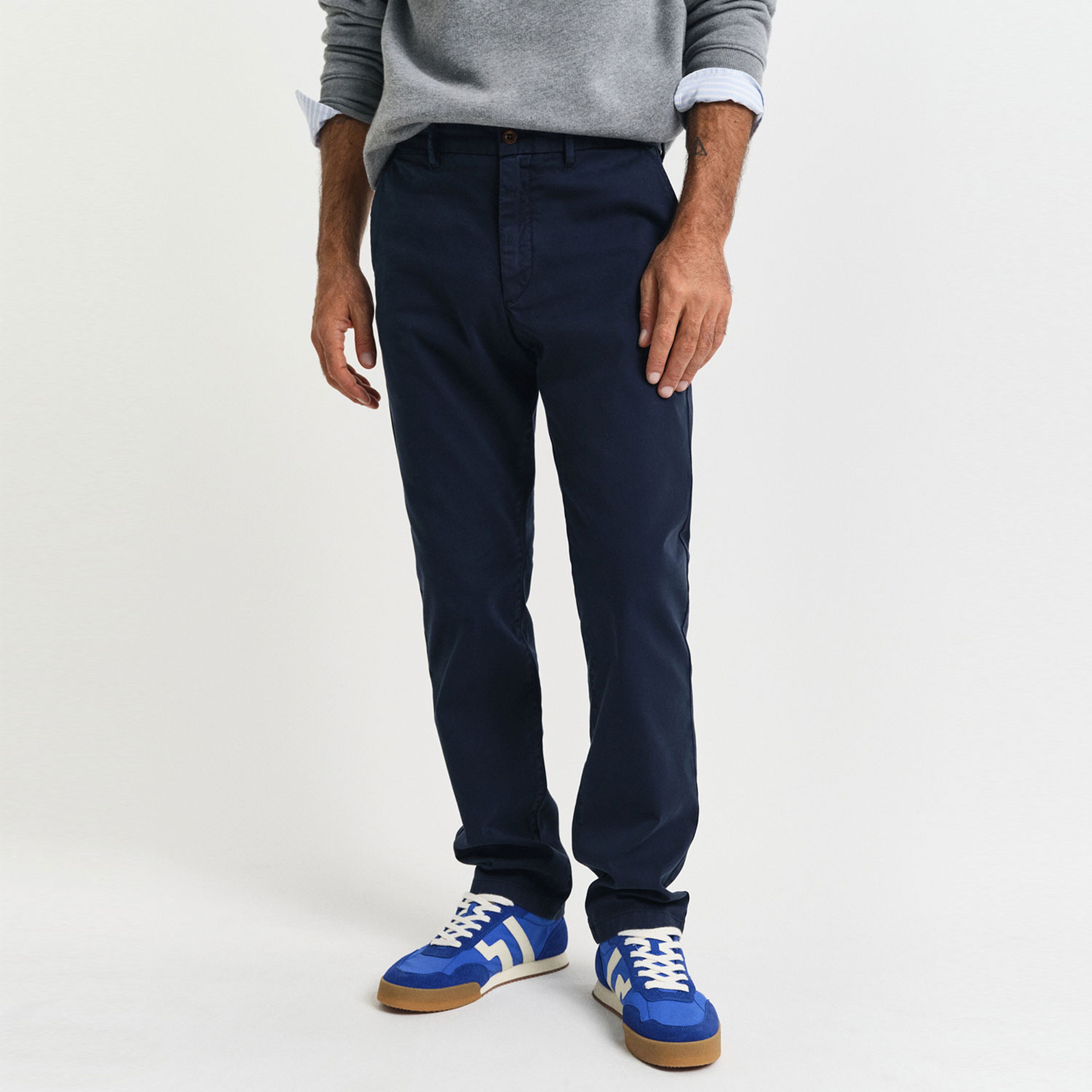 GANT Erkek Lacivert Slim Fit Pantolon