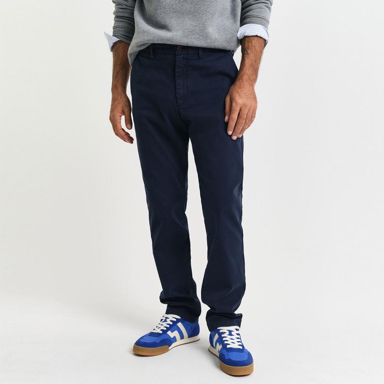GANT Erkek Lacivert Slim Fit Pantolon