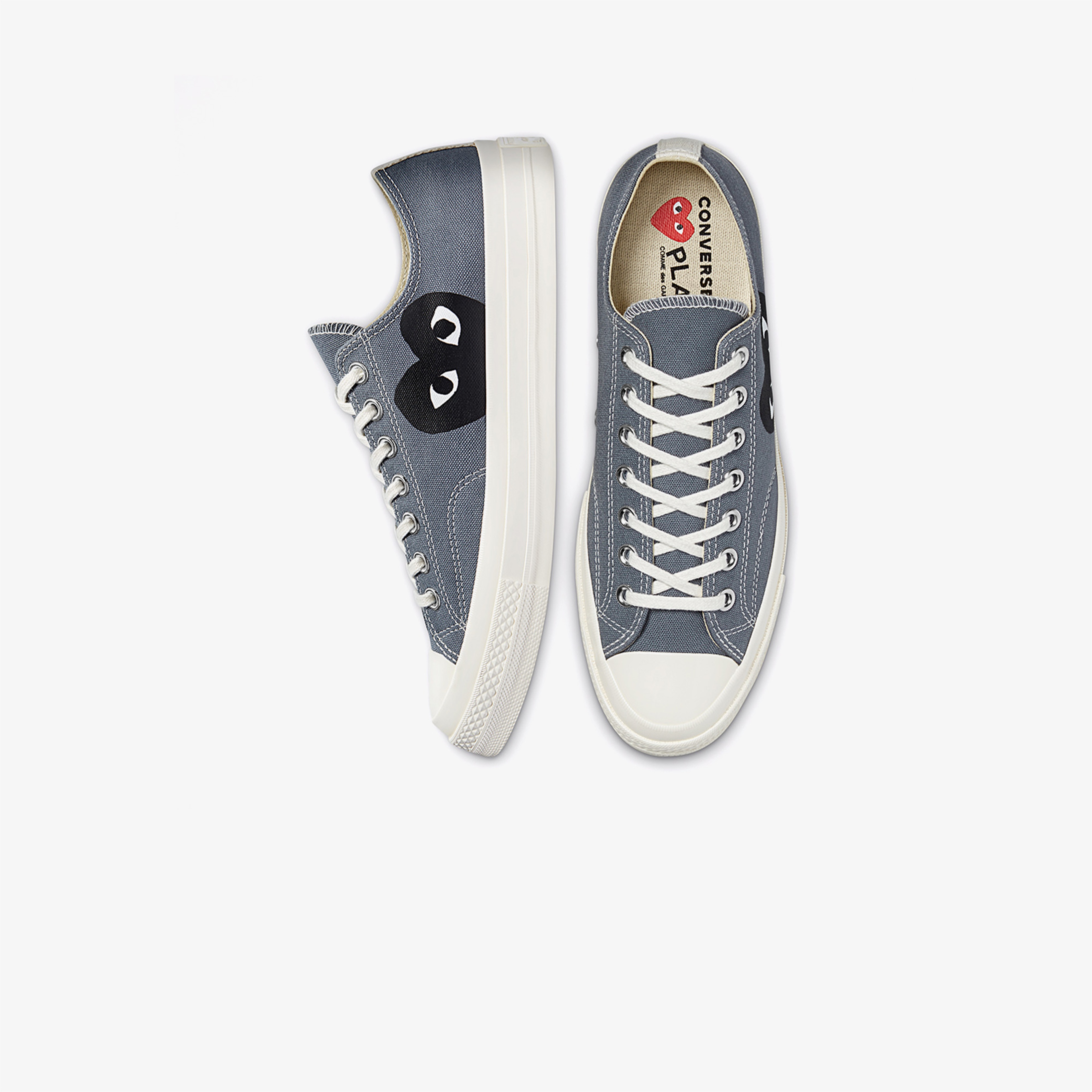 Converse X Comme Des Garçons Play Chuck 70 Unisex Gri Sneaker