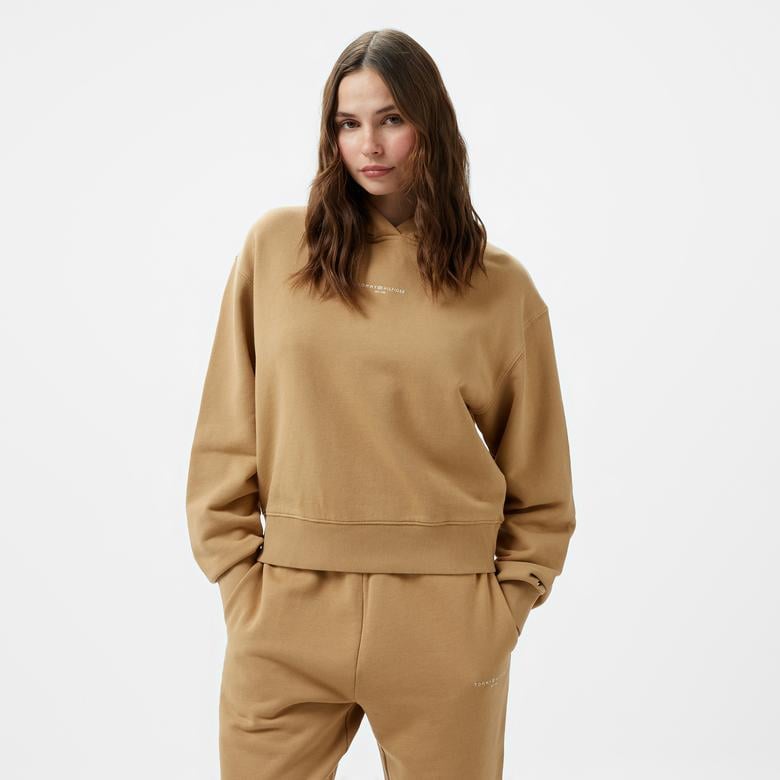 Tommy Hilfiger Modern Mini Corp Kadın Haki Hoodie