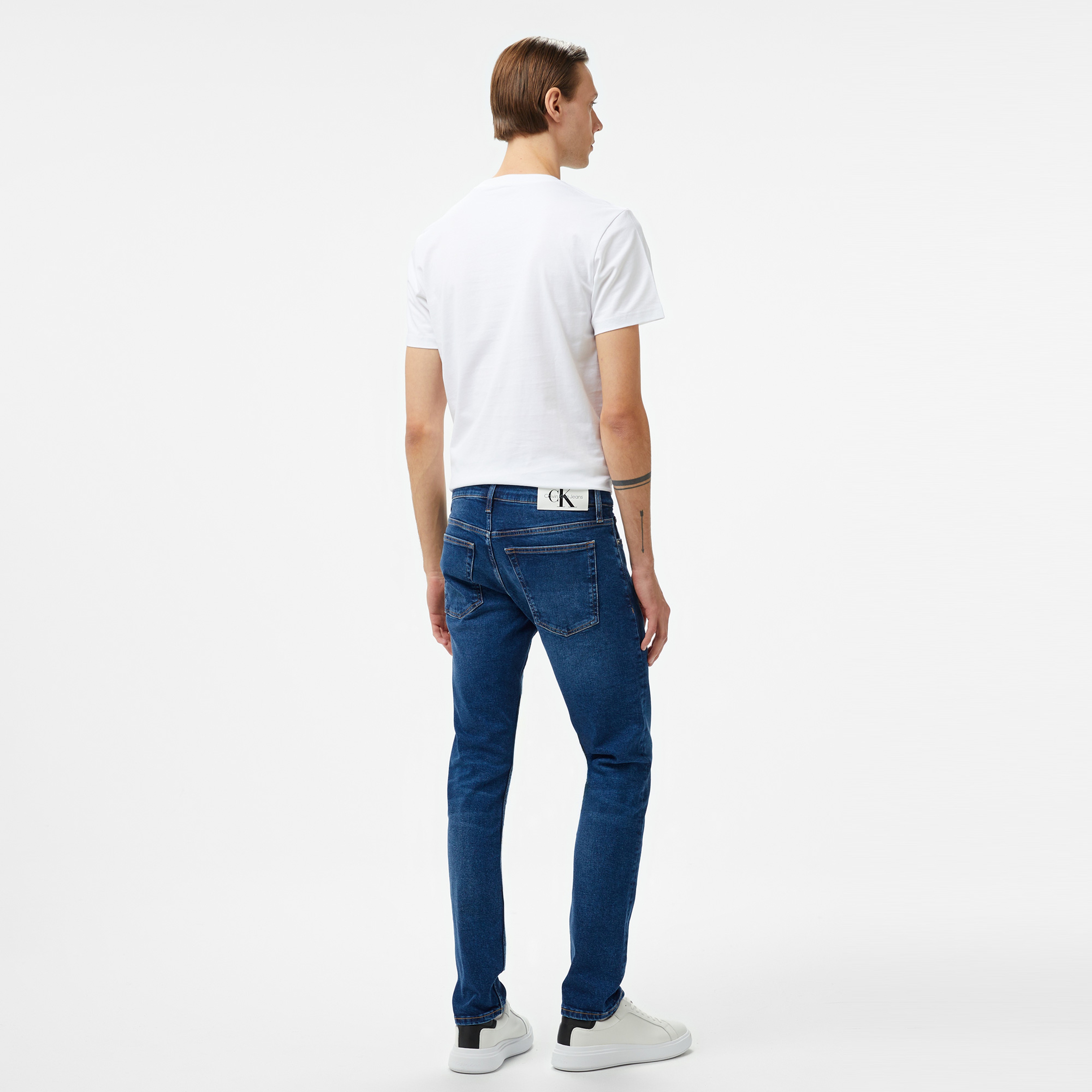 Calvin Klein Jeans Slim Erkek Mavi Jean
