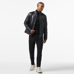 Calvin Klein Lamp Nappa Slw Padded Biker Erkek Siyah Biker Ceket