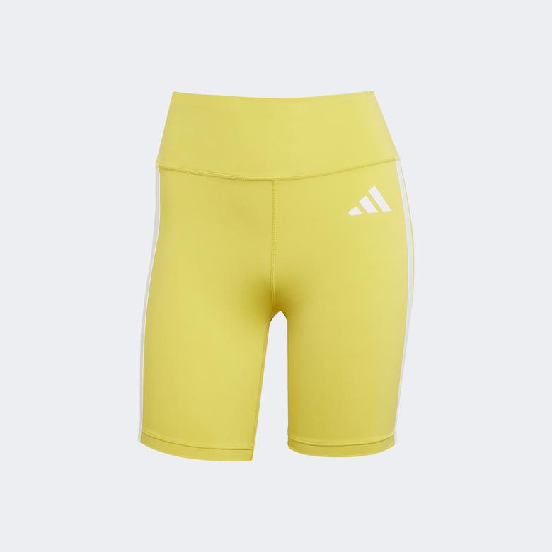 adidas Opt Ess 3S S Kadın Sarı Antrenman Taytı