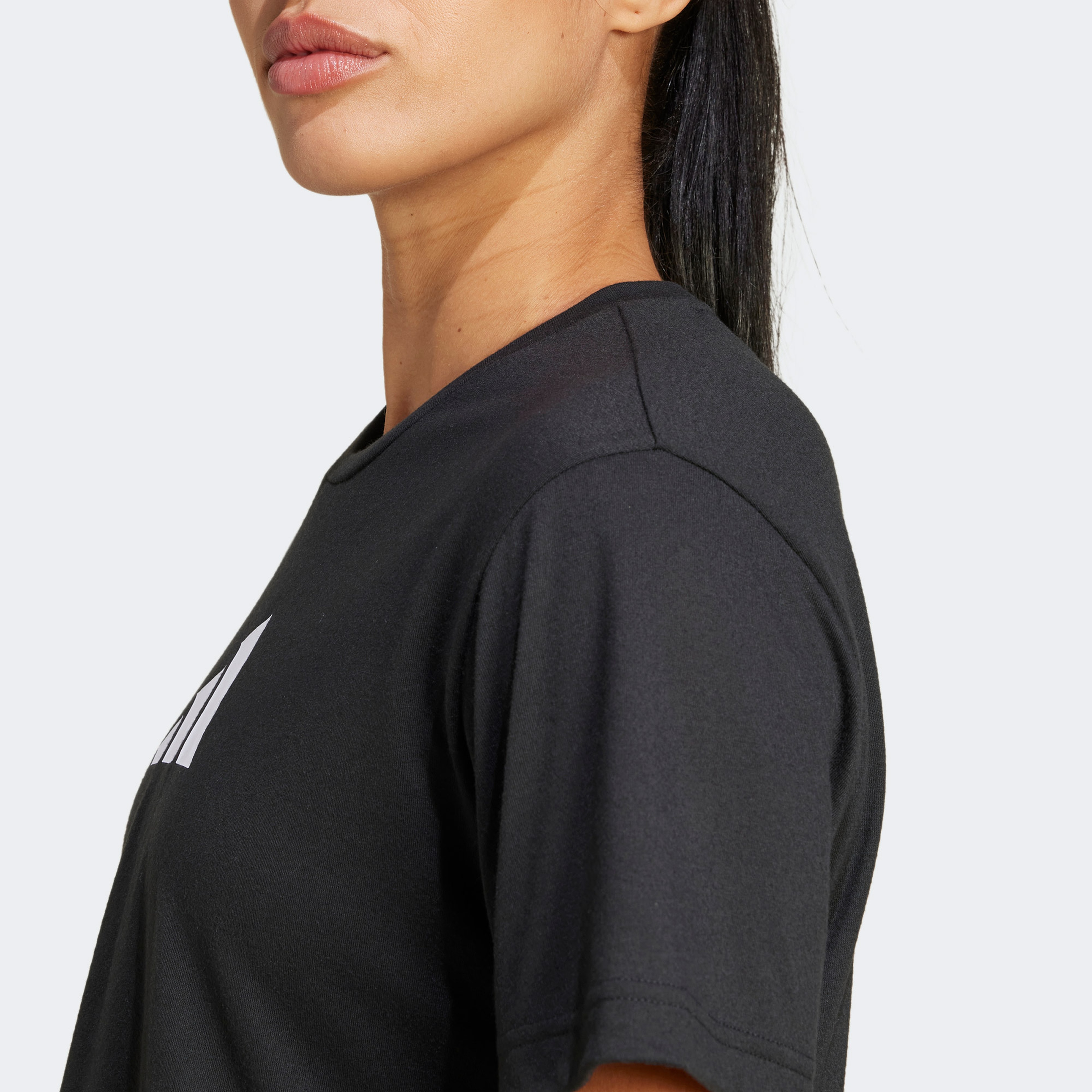 adidas Train Essentials Big Logo Pernce Kadın Siyah Antrenman T-Shirt