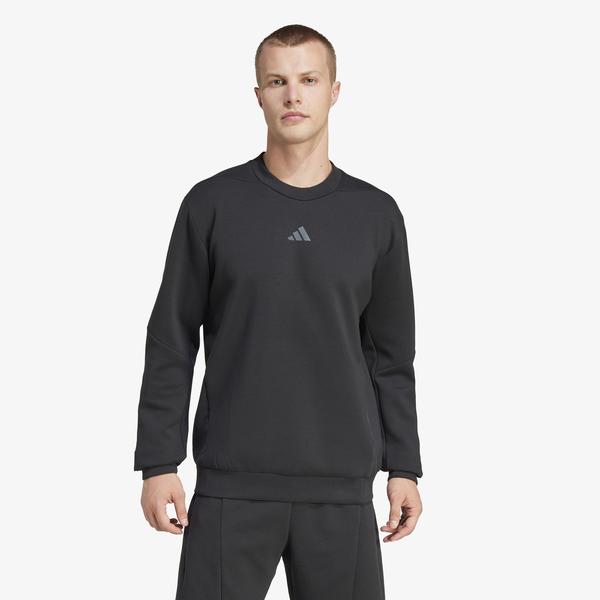 adidas Designed For Training Crew Erkek Siyah Sweatshirt