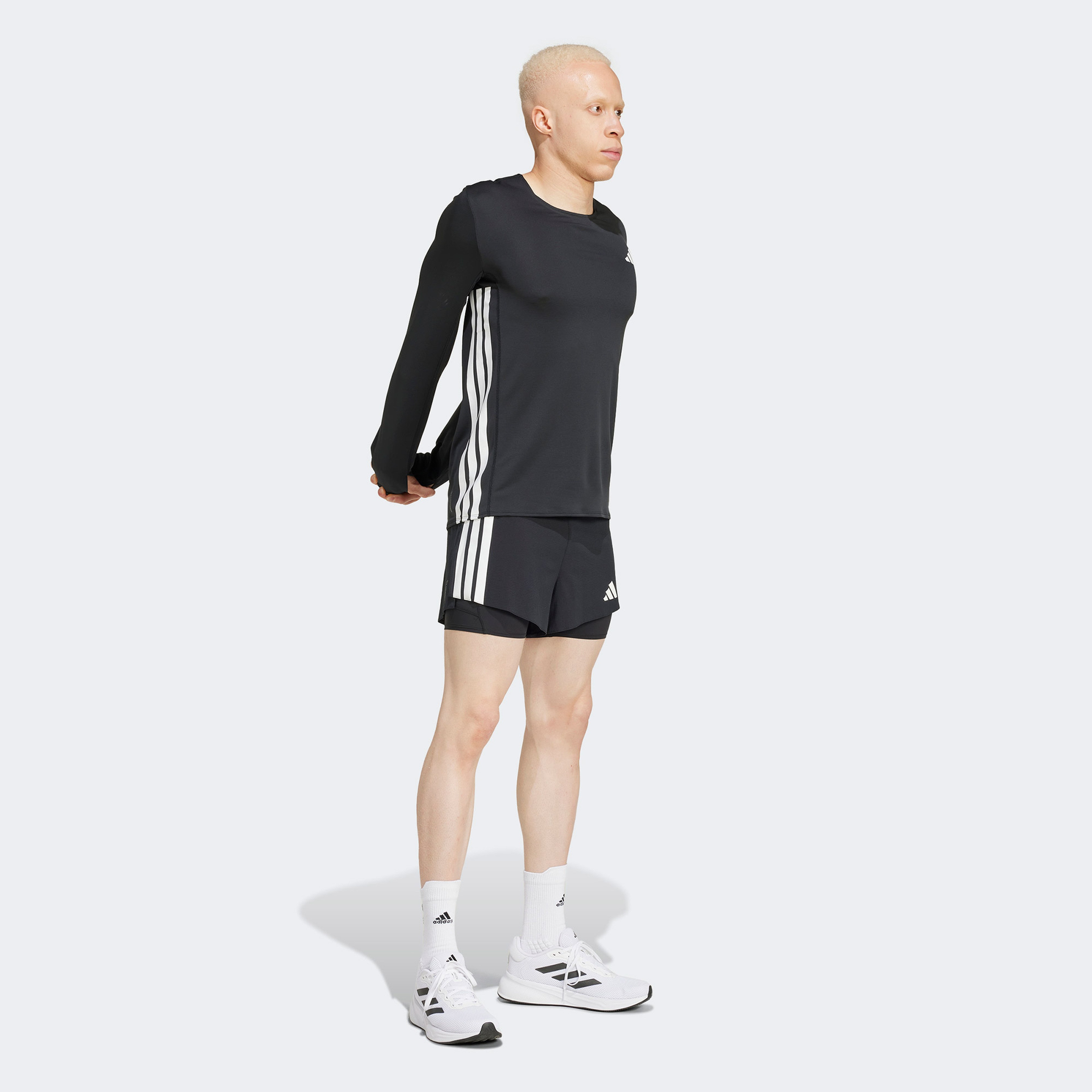 adidas Adizero Erkek Siyah Koşu T-Shirtü
