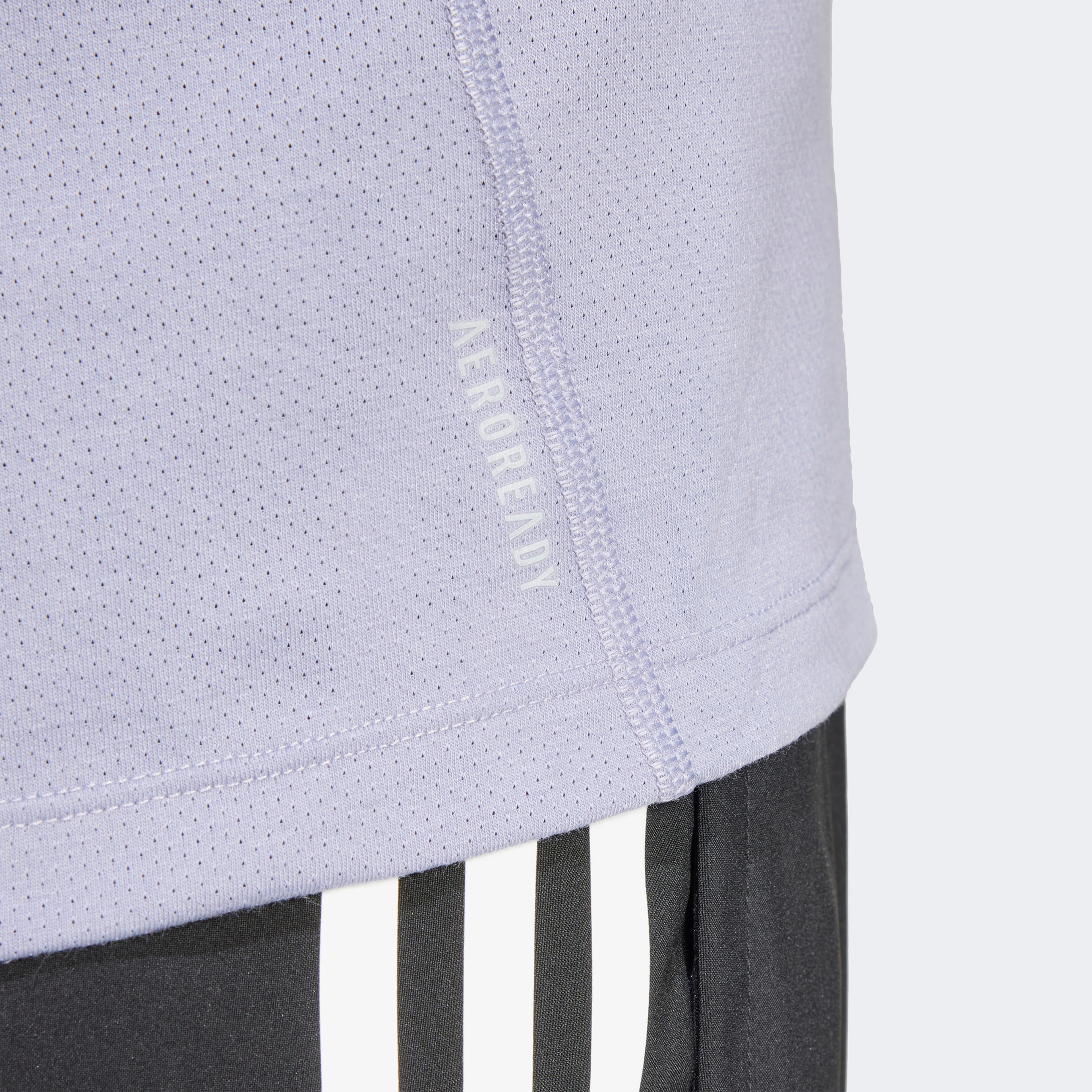 adidas Own The Run 3 Stripes Erkek Mor Koşu T-Shirtü