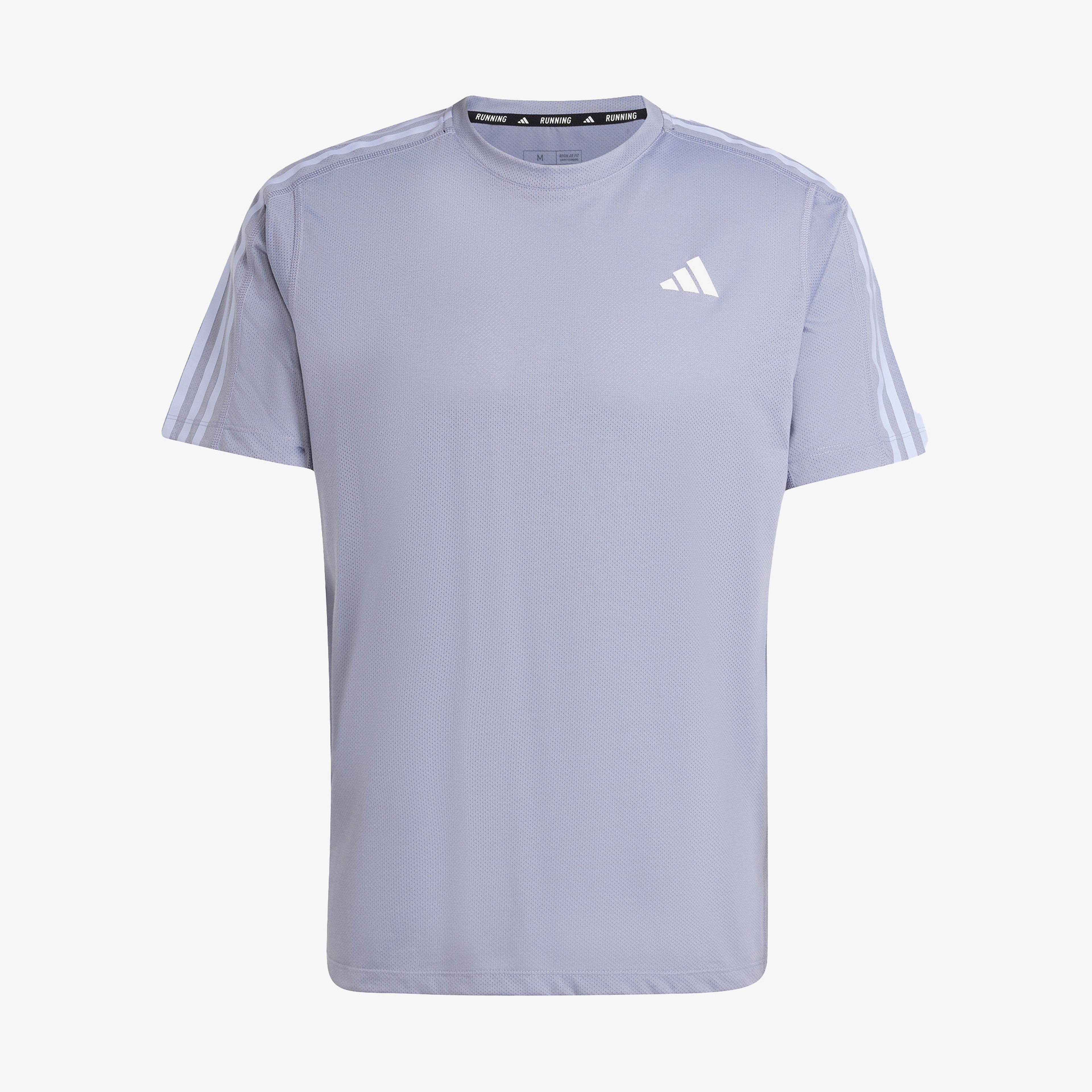 adidas Own The Run 3 Stripes Erkek Mor Koşu T-Shirtü