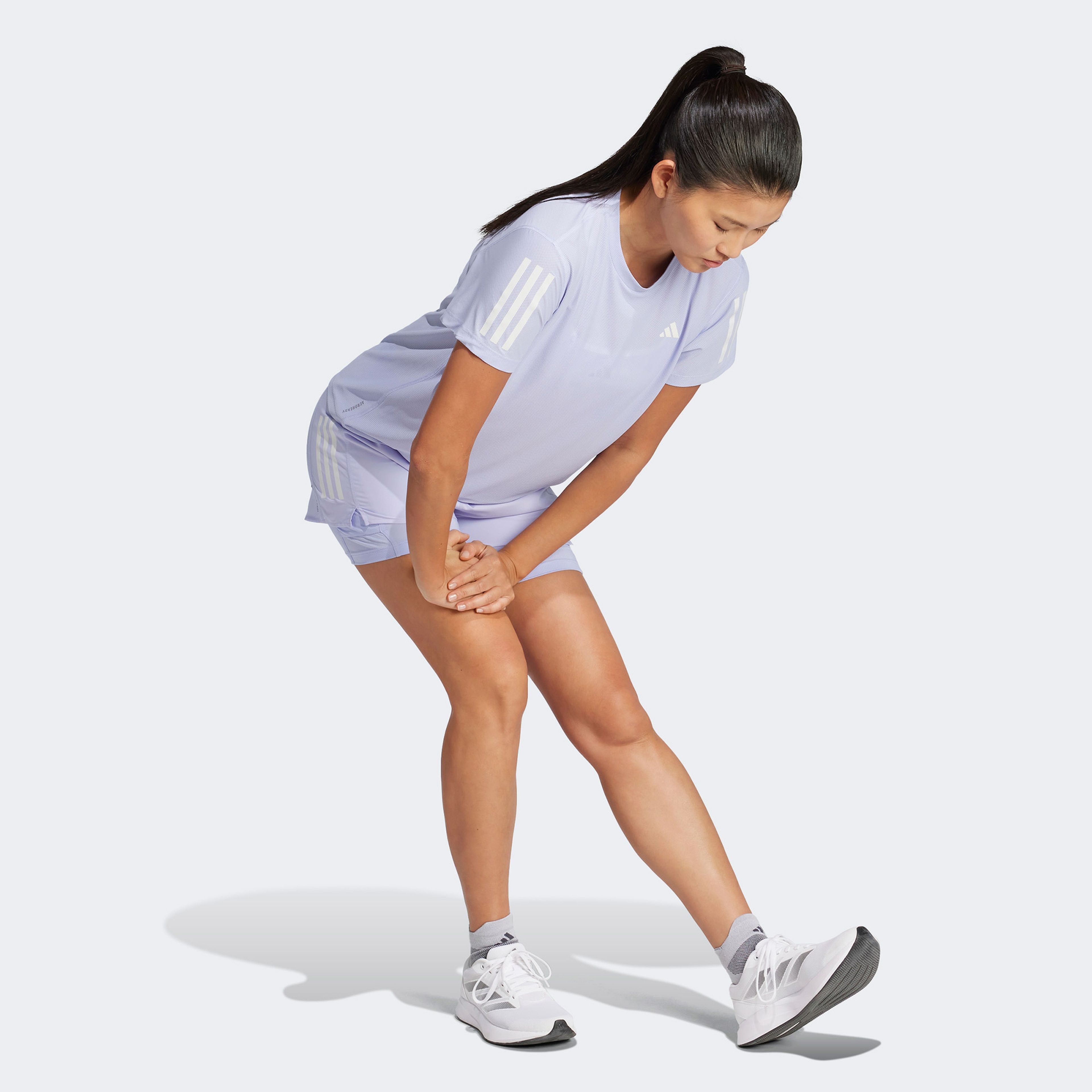 adidas Own The Run Kadın Mor Koşu T-Shirtü