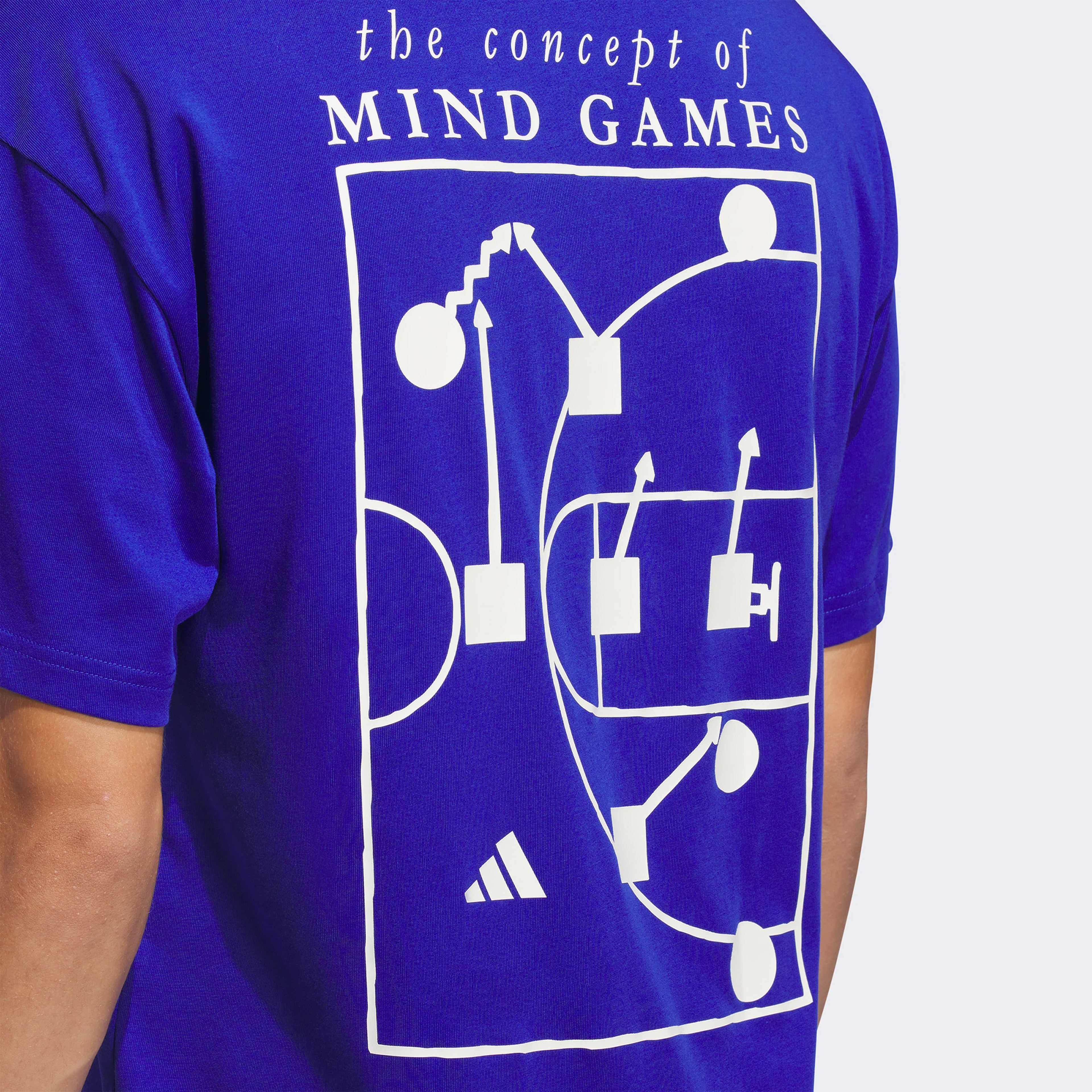 adidas Basketball Graphic Erkek Mavi T-Shirt