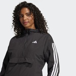 adidas Essentials 3 Striped Lifestyle Kadın Siyah Rüzgarlık Ceket