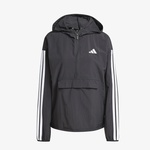 adidas Essentials 3 Striped Lifestyle Kadın Siyah Rüzgarlık Ceket