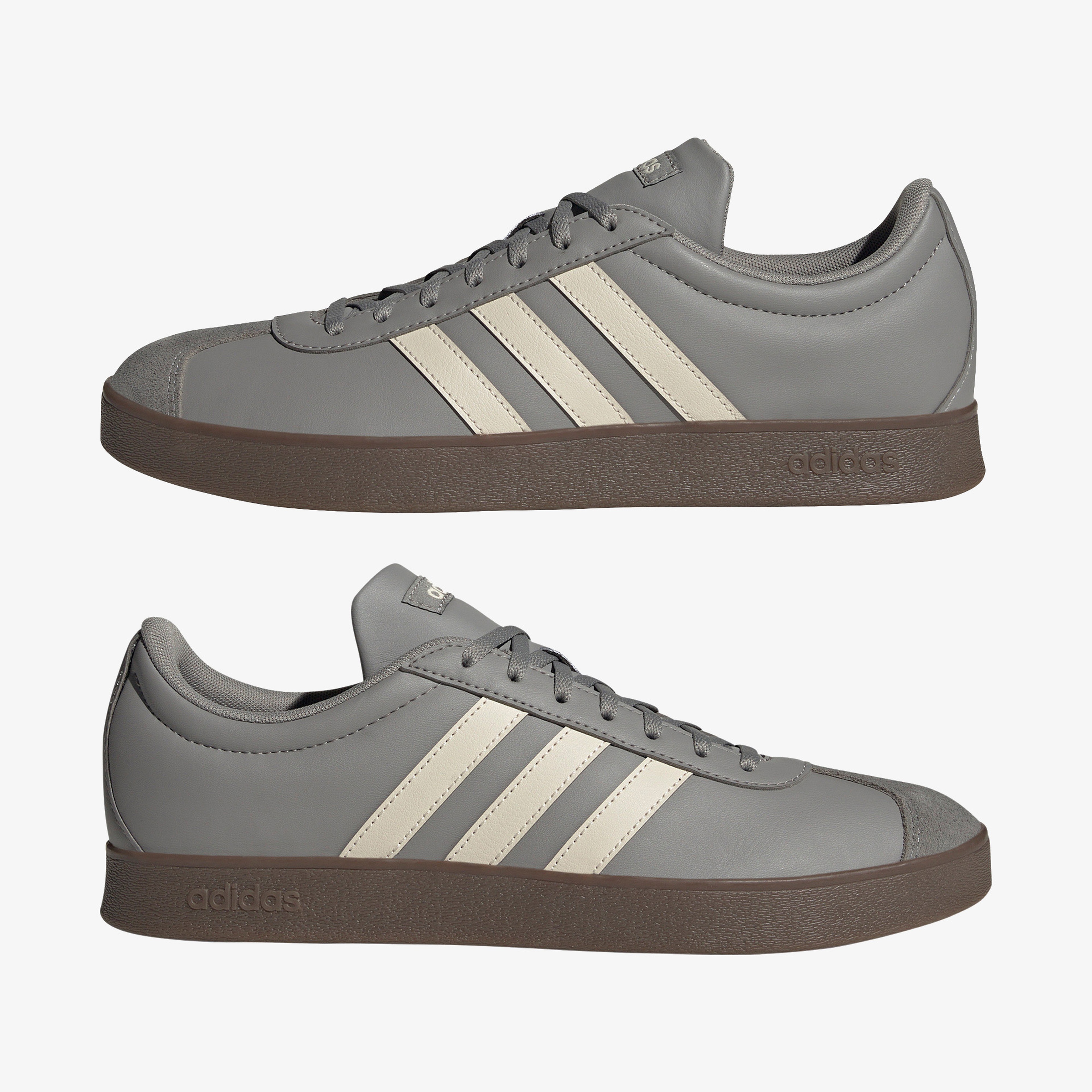 adidas VL Court Base Erkek Gri Günlük Spor Ayakkabı