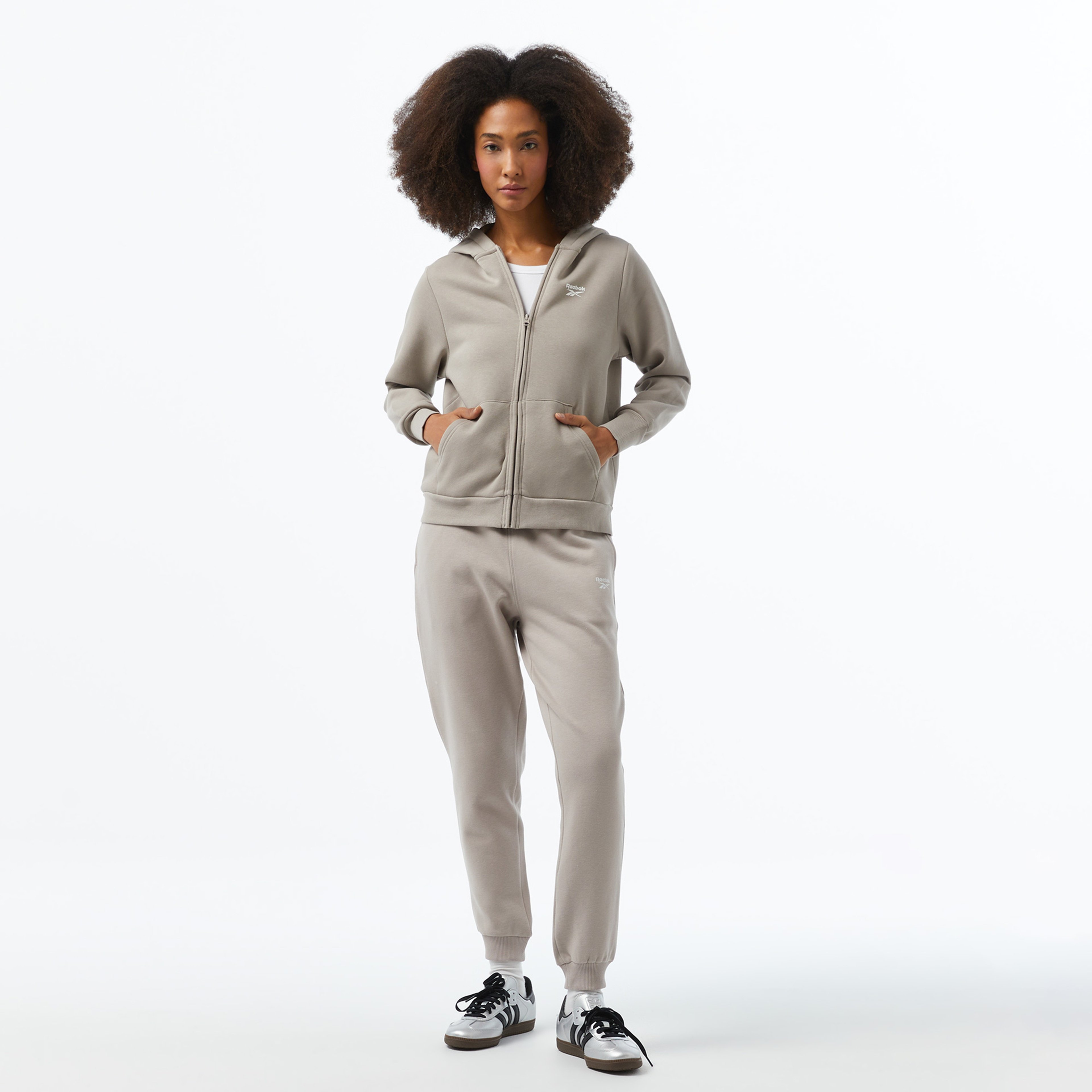 Reebok Kadın Krem Eşofman Üstü