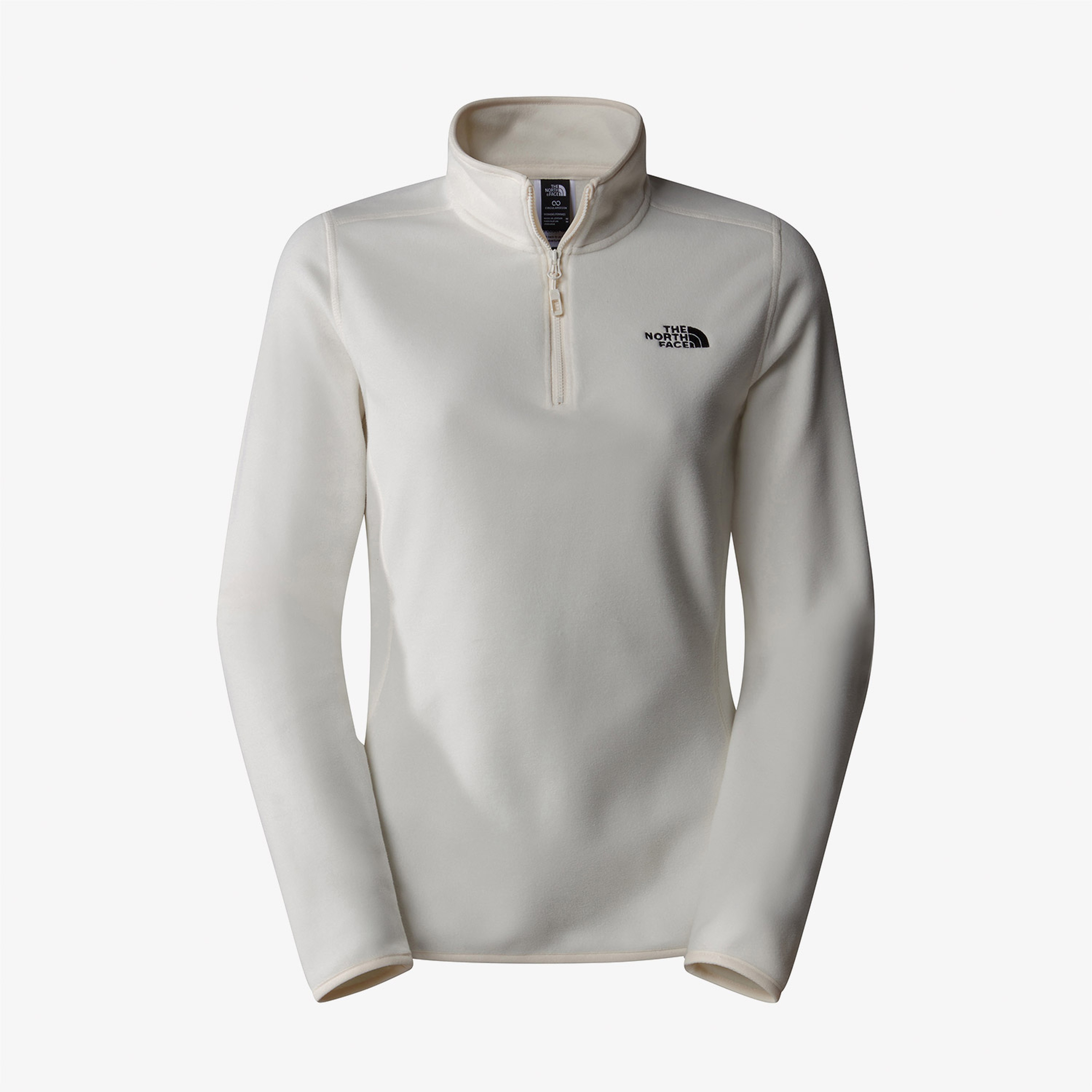 The North Face 100 Glacier 1/4 Zip Kadın Beyaz Polar