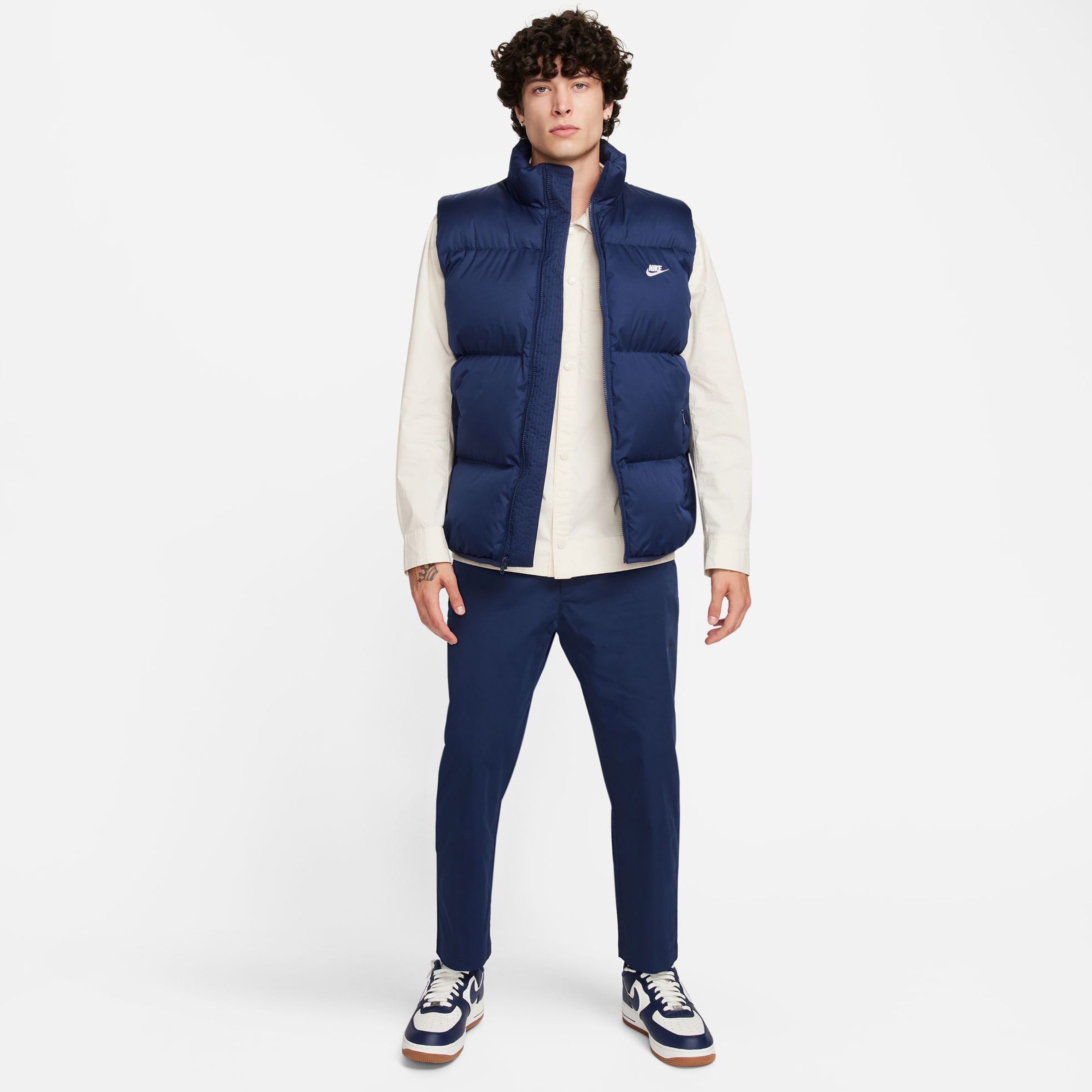 Nike Sportswear Club PrimaLoft Erkek Lacivert Su Tutmaz Yelek