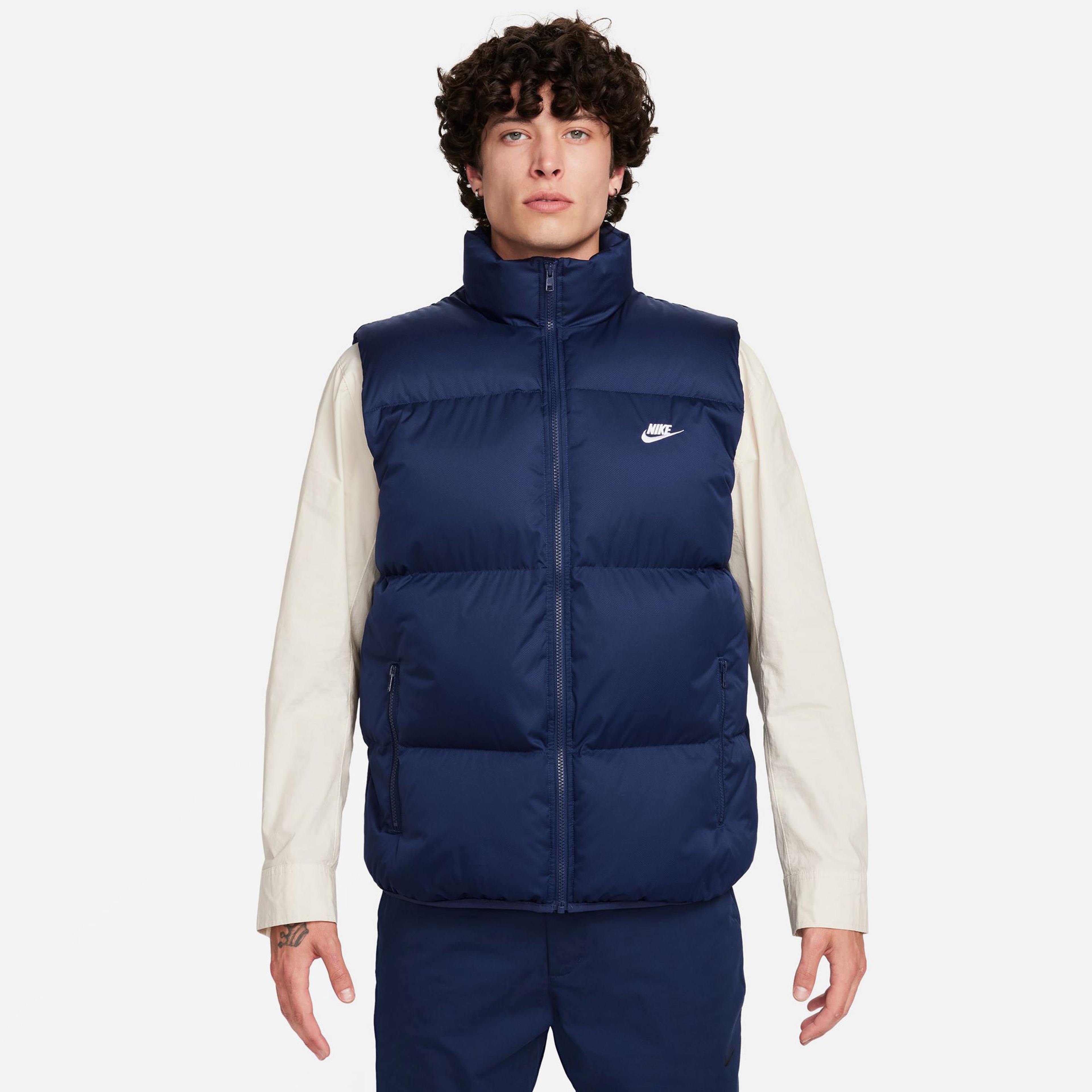 Nike Sportswear Club PrimaLoft Erkek Lacivert Su Tutmaz Yelek