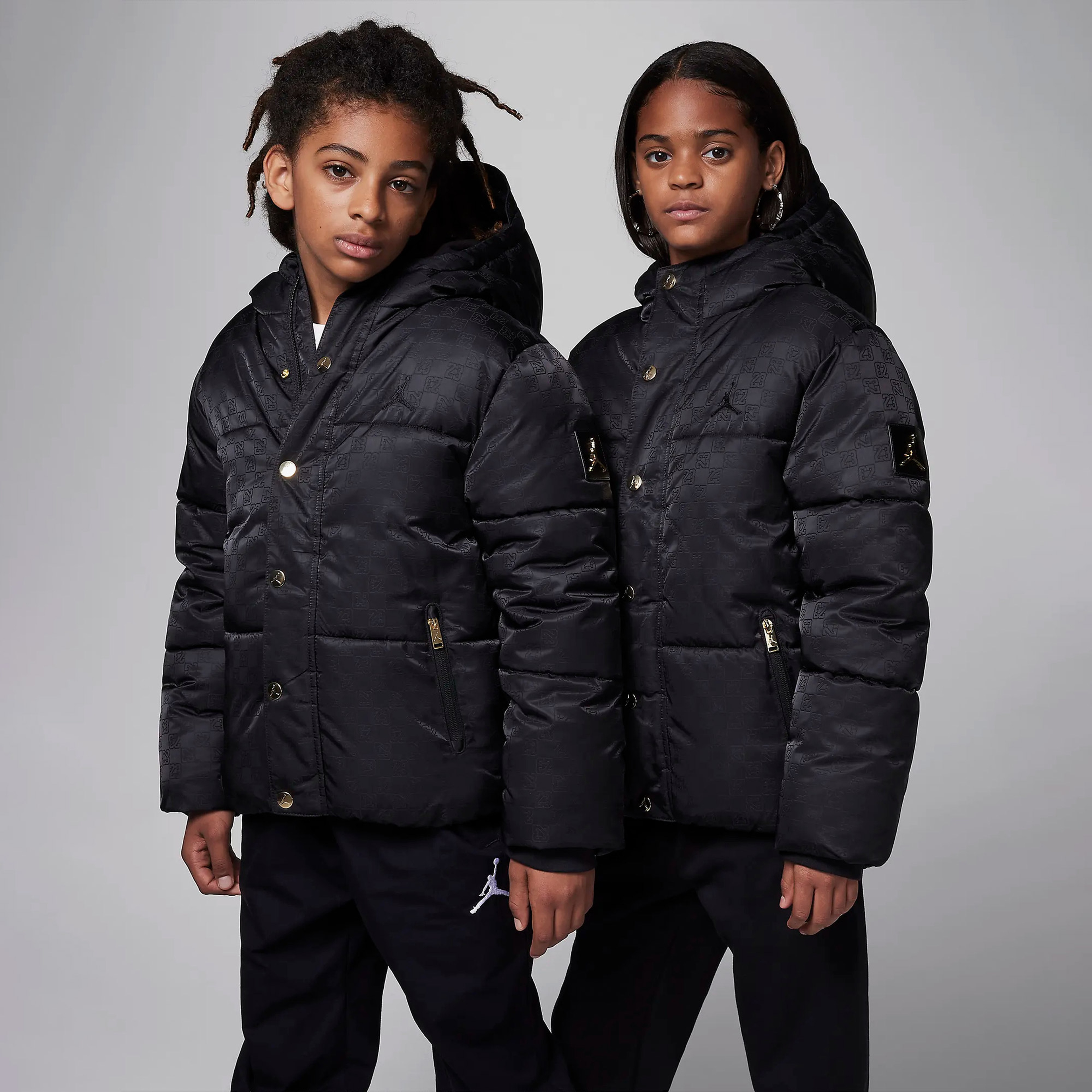 Jordan 23 Çocuk Siyah Outdoor Mont