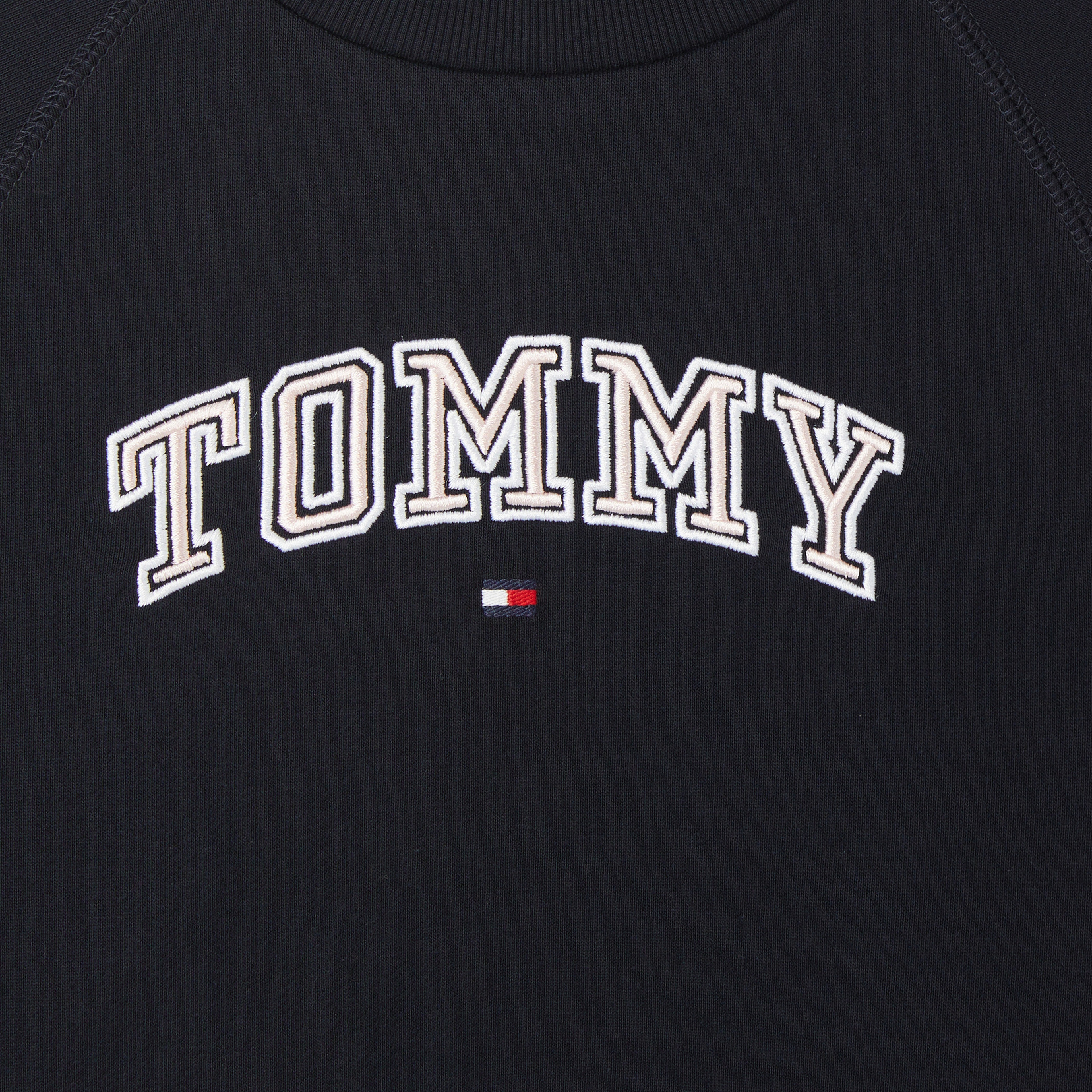 Tommy Hilfiger Varsity Embroidered Çocuk Lacivert Sweatshirt