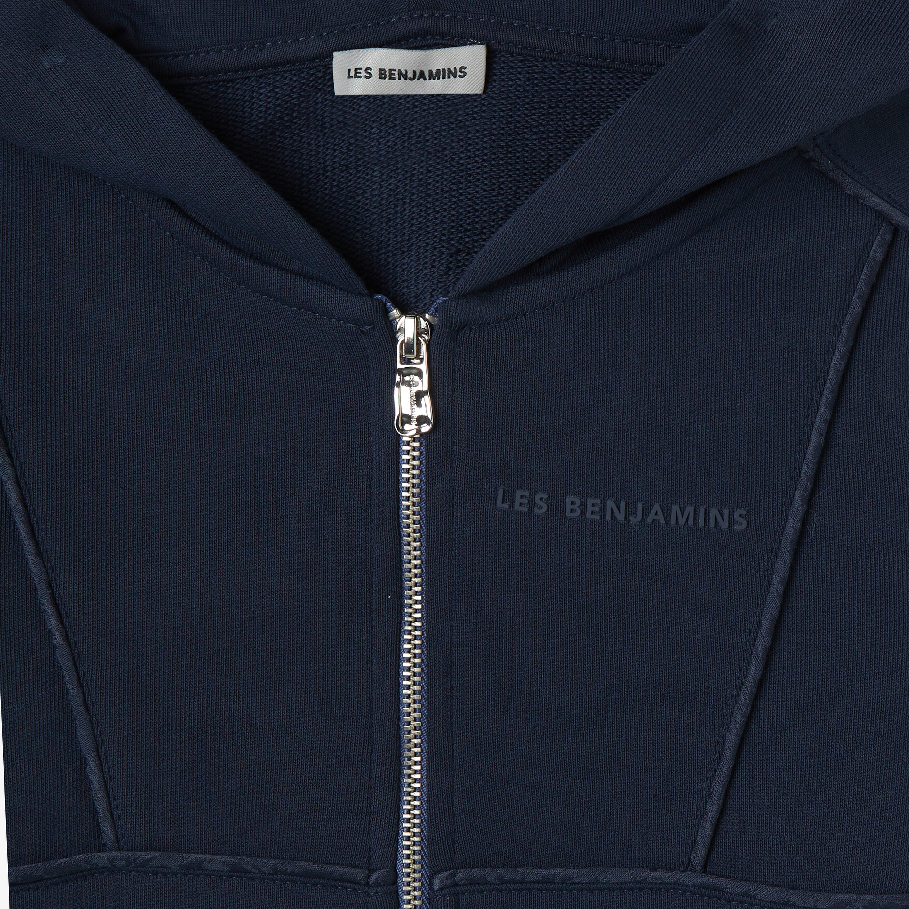 Les Benjamins Zip 402 Çocuk Lacivert Hoodie