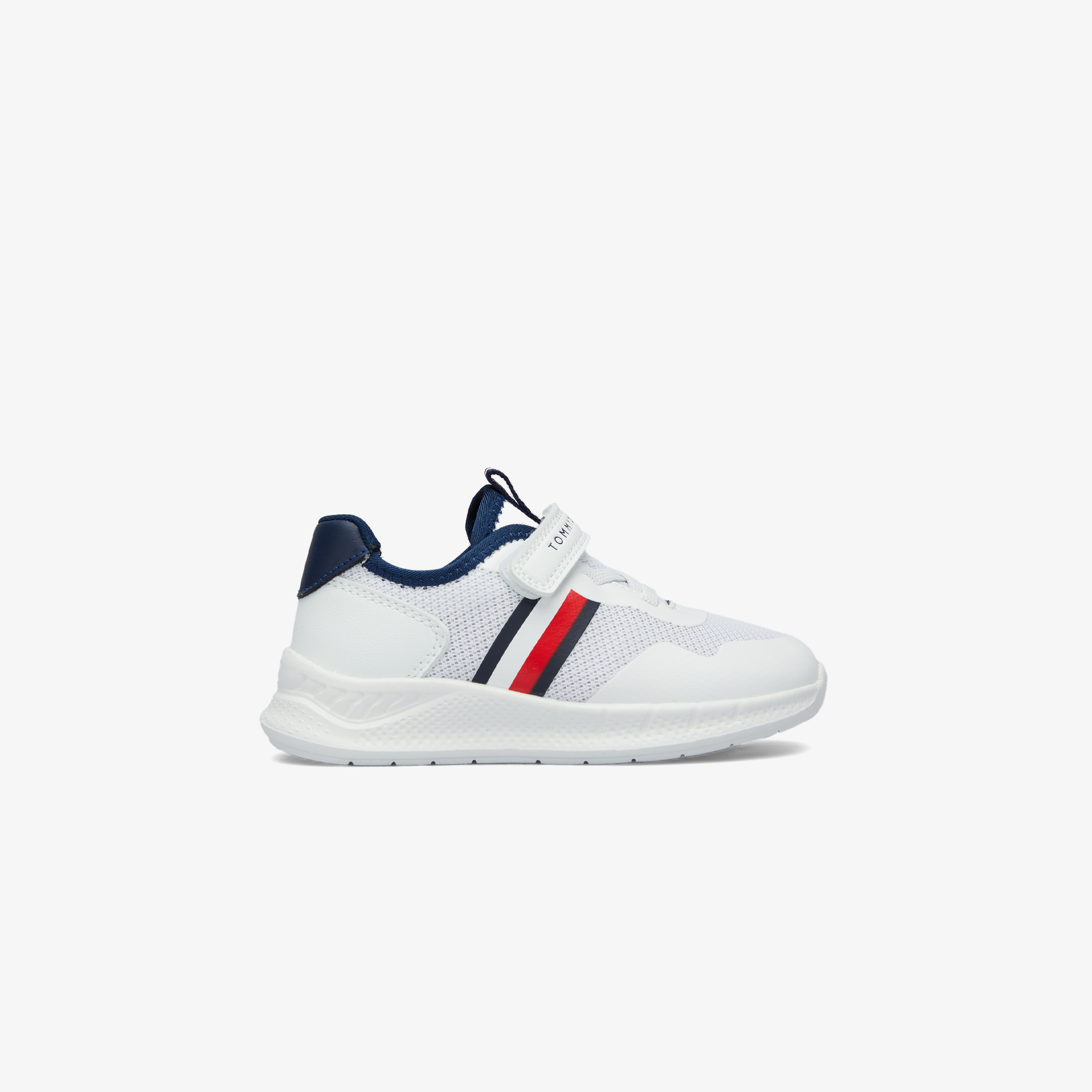 Tommy Hilfiger Stripes Velcro Bebek Beyaz Sneaker