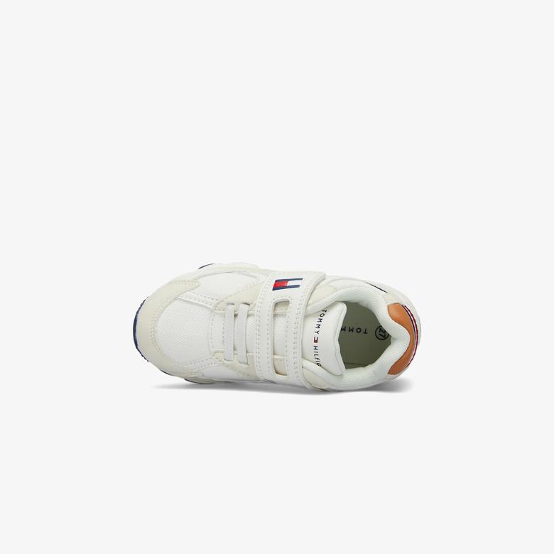 Tommy Hilfiger Low Cut Lace-Up/Velcro Bebek Bej Sneaker