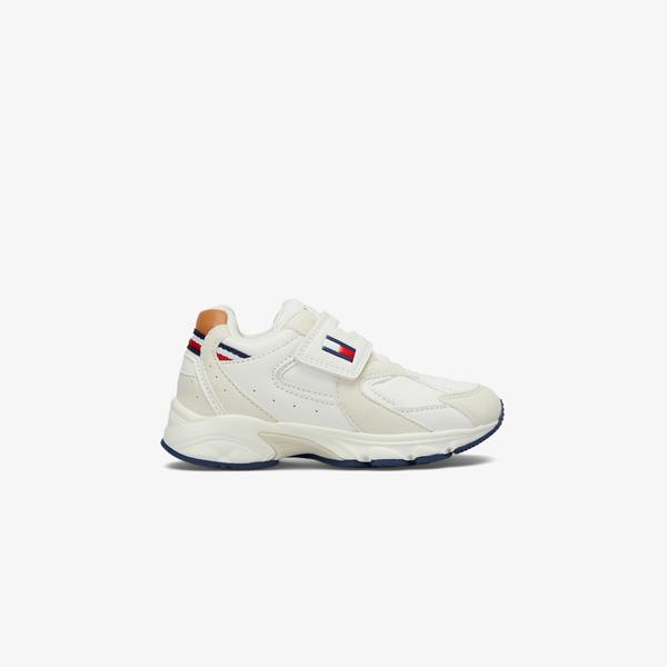 Tommy Hilfiger Low Cut Lace-Up/Velcro Bebek Bej Sneaker