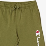 Champion Big Logo Fleece Jogger Çocuk Yeşil Eşofman Altı