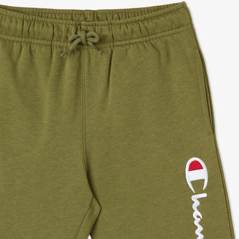 Champion Big Logo Fleece Jogger Çocuk Yeşil Eşofman Altı