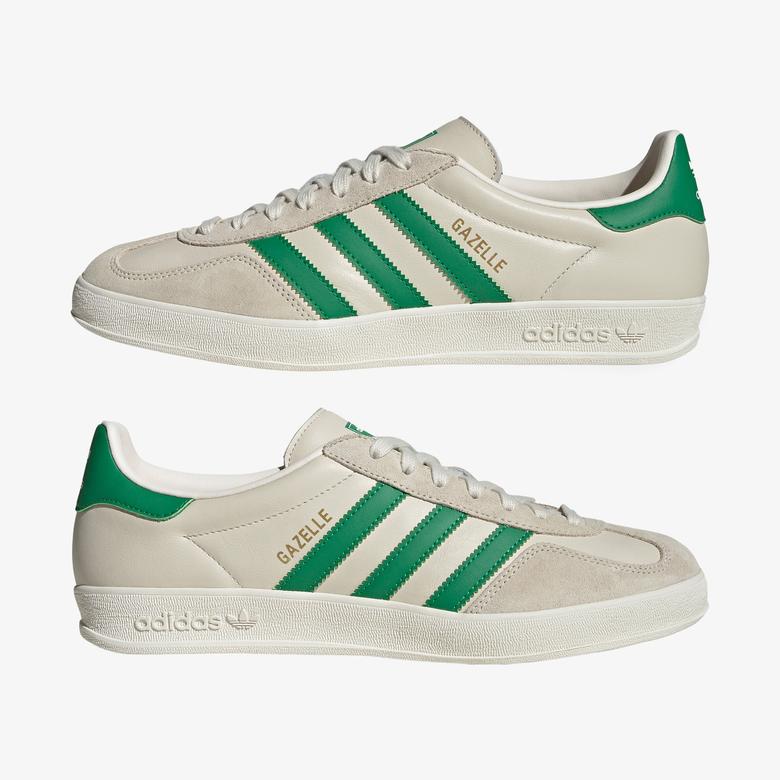 adidas Gazelle Indoor Erkek Bej/Yeşil Spor Ayakkabı