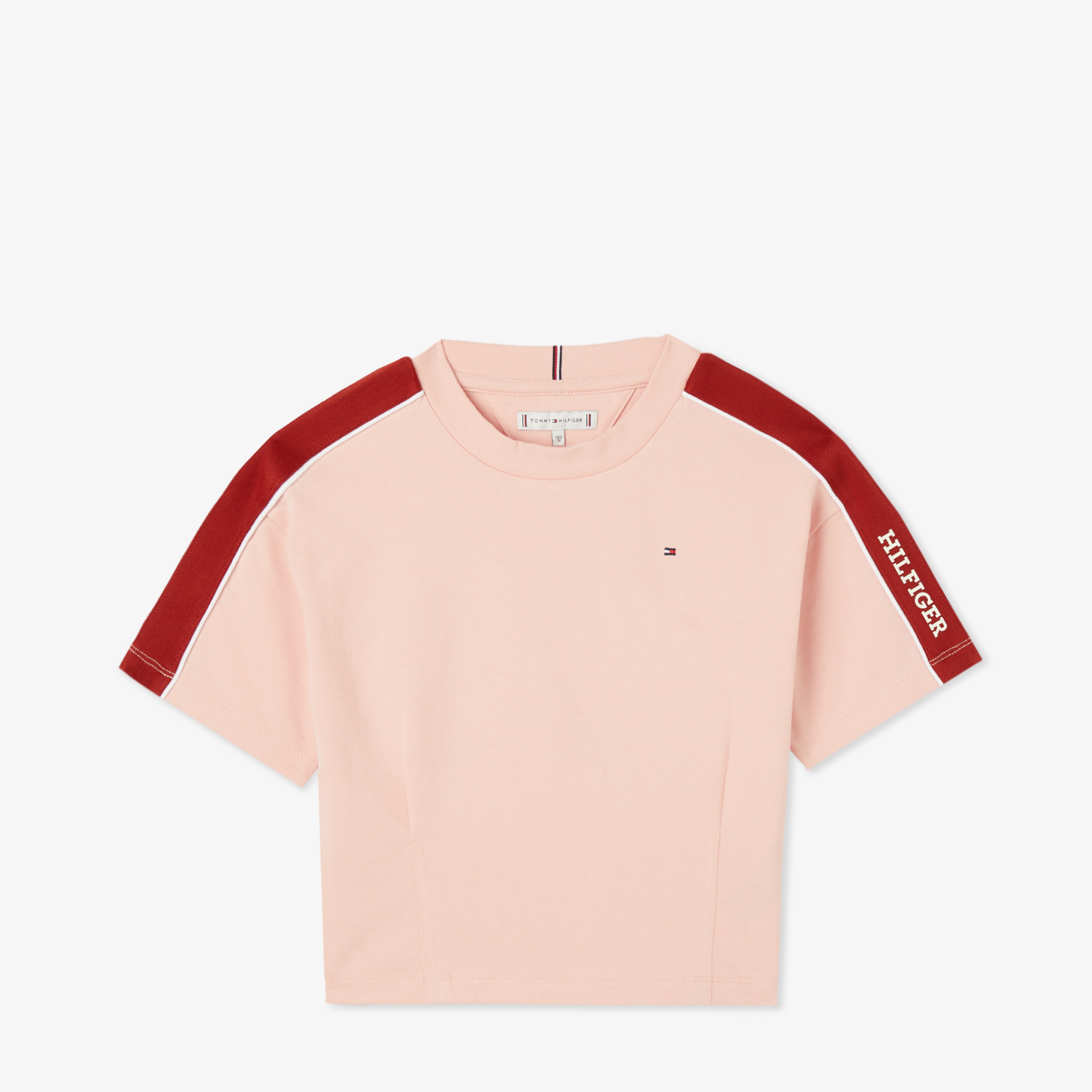 Tommy Hilfiger Rwb Tape Ss Çocuk Pembe T-Shirt