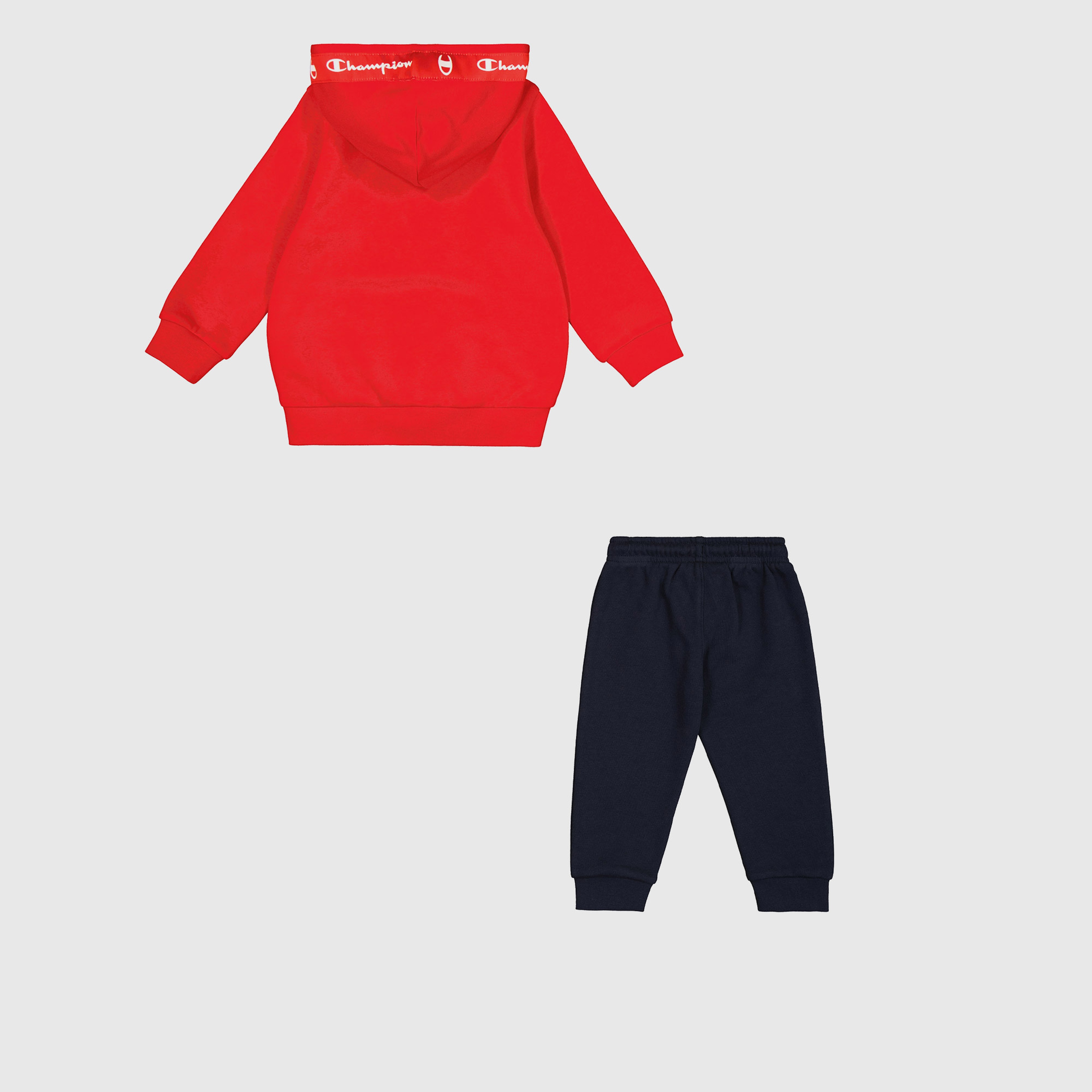 Champion Hooded Full Zip Suit Çocuk Kırmızı Eşofman Takımı