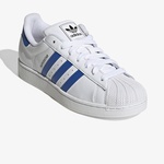 adidas Superstar II Erkek Mavi Detaylı Beyaz Sneaker