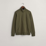 GANT Erkek Yeşil Regular Fit Fermuarlı Sweatshirt
