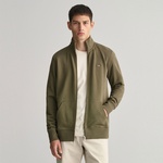 GANT Erkek Yeşil Regular Fit Fermuarlı Sweatshirt