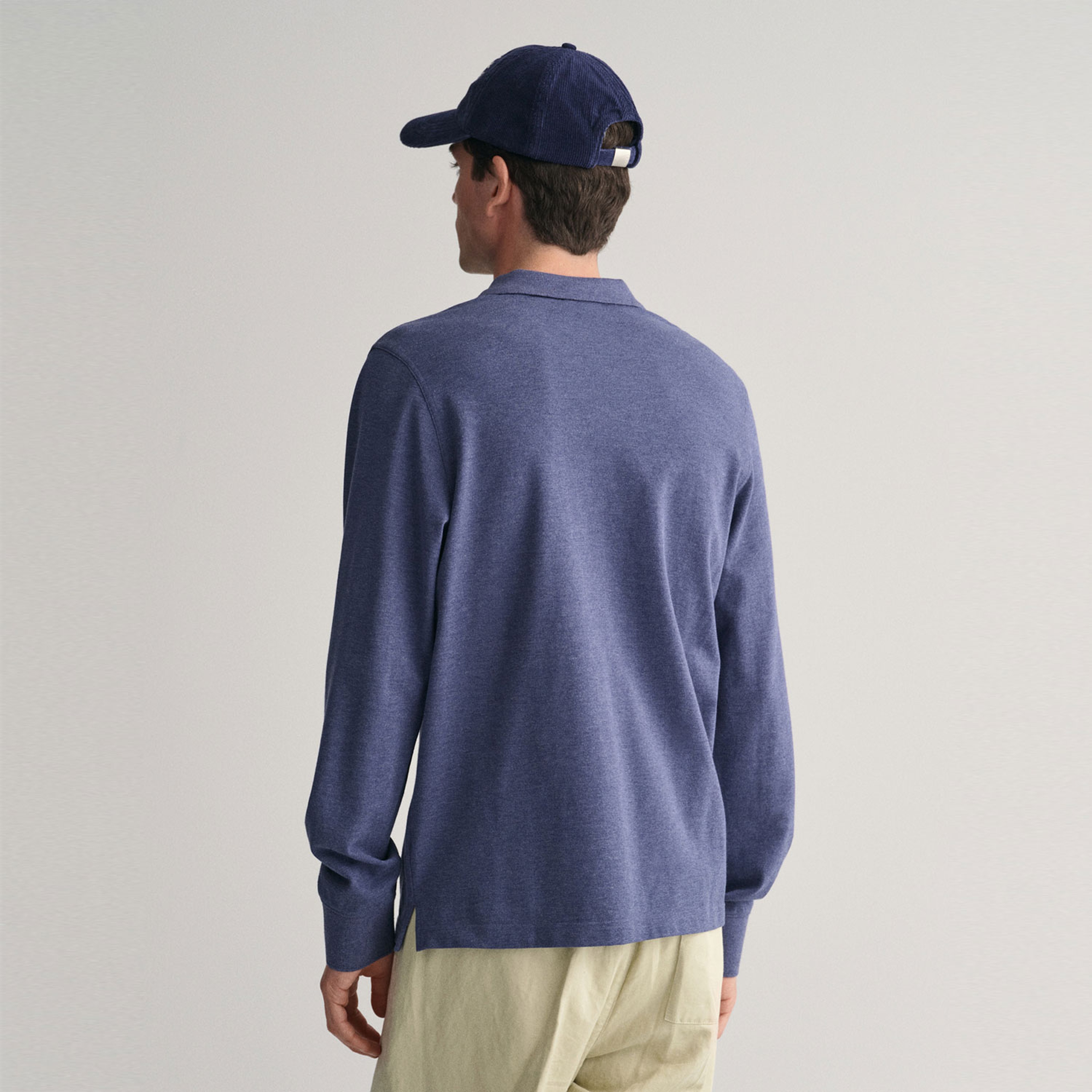 GANT Erkek Mavi Polo Yaka Triko