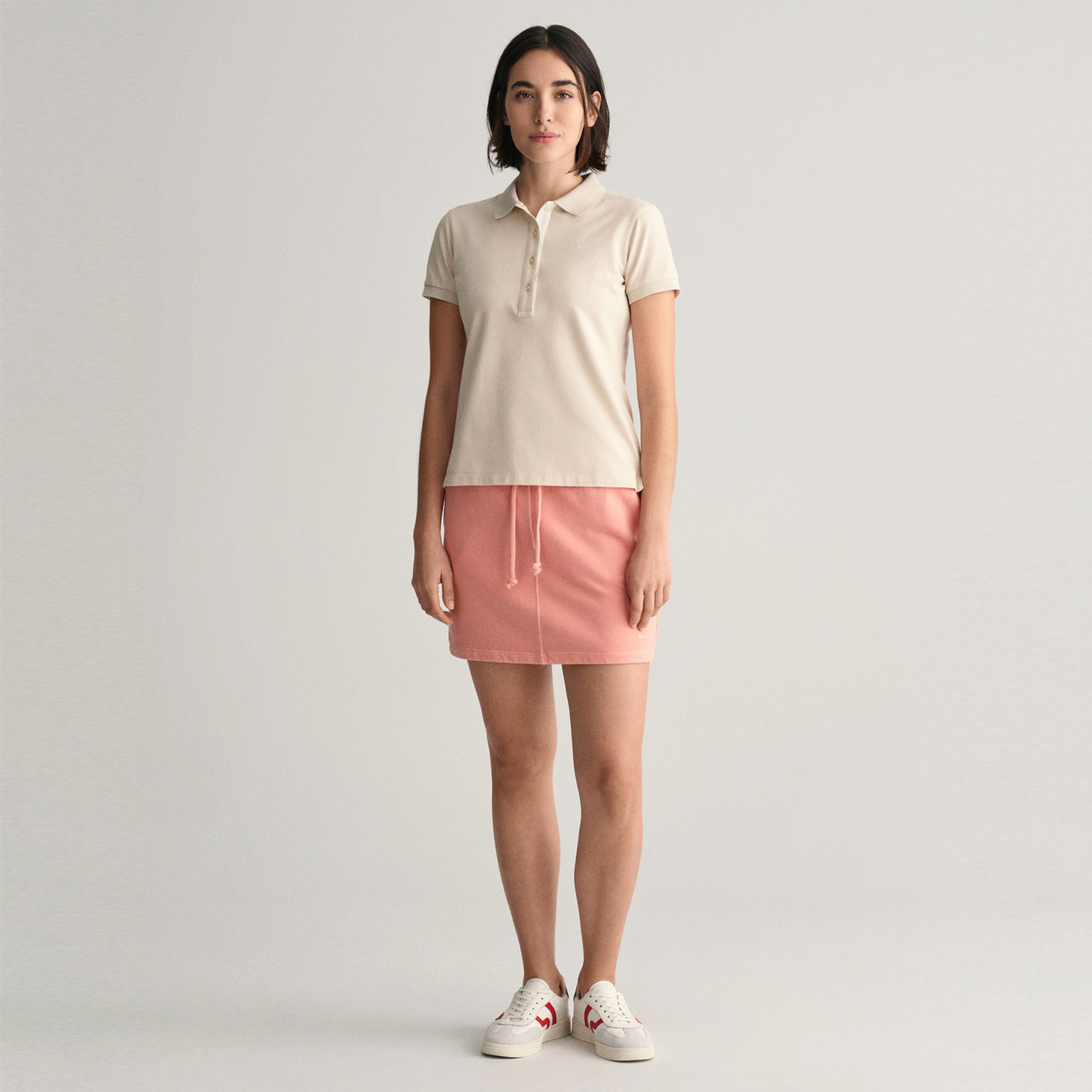 GANT Kadın Krem Slim Fit Logolu Polo