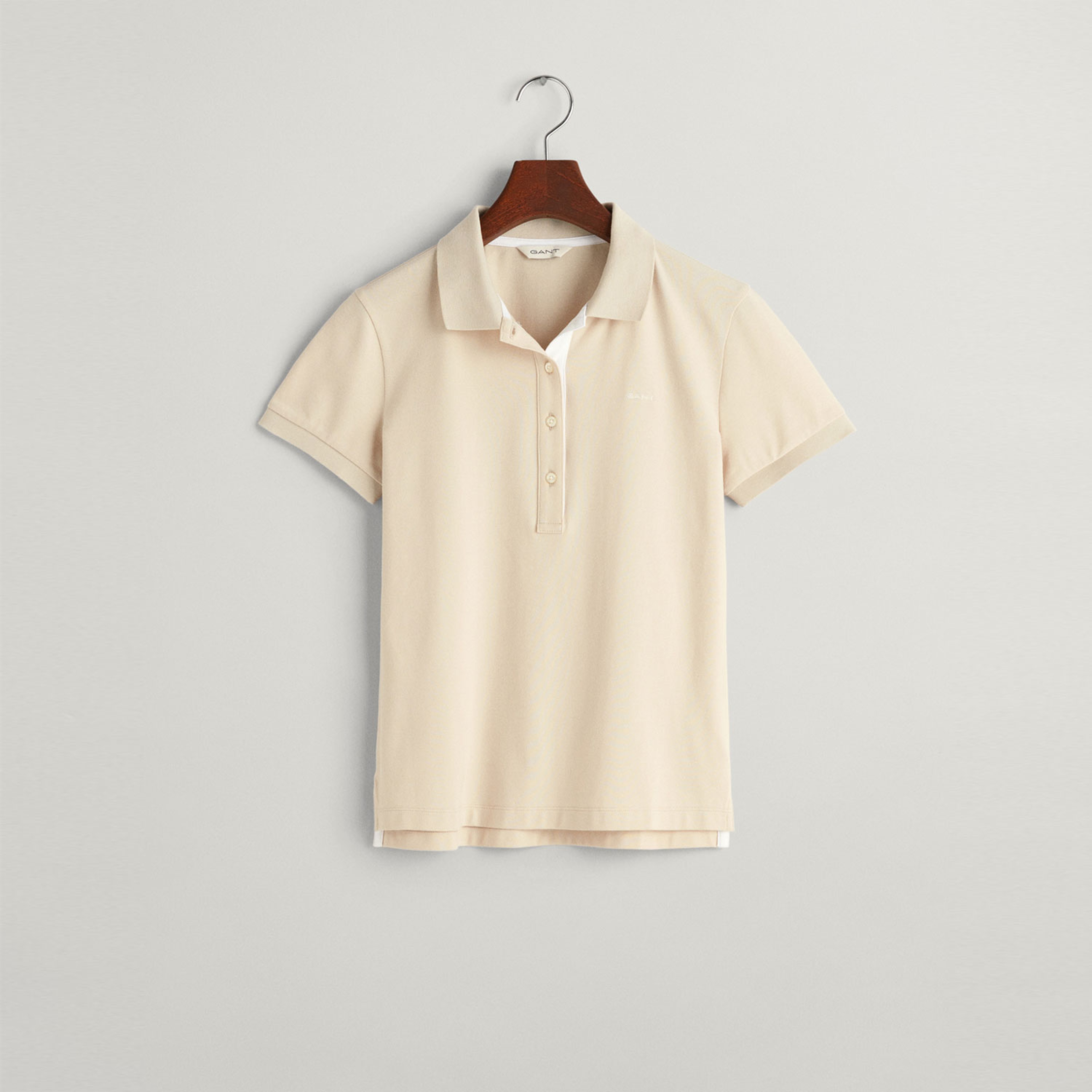 GANT Kadın Krem Slim Fit Logolu Polo