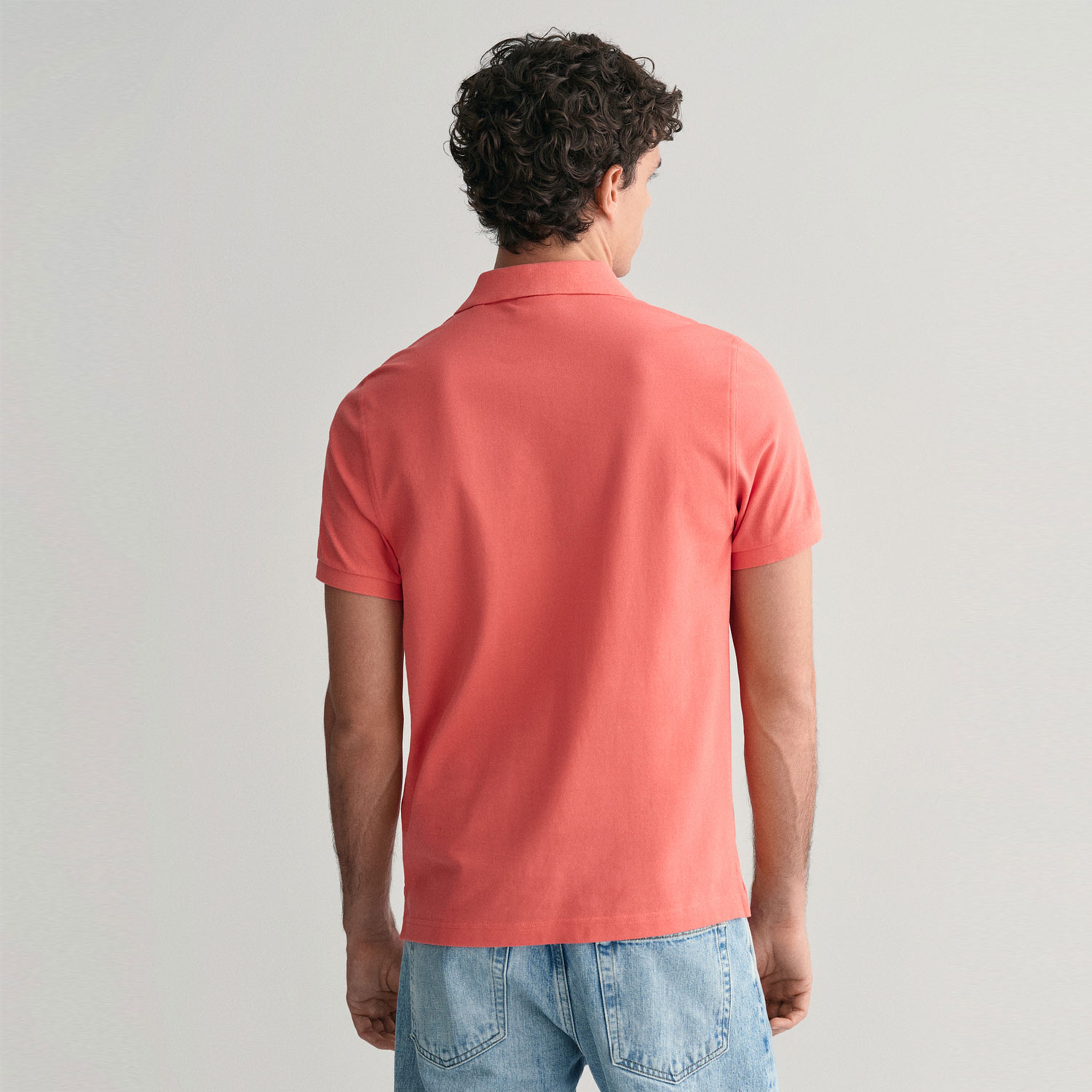 GANT Erkek Pembe Regular Fit Logolu Polo