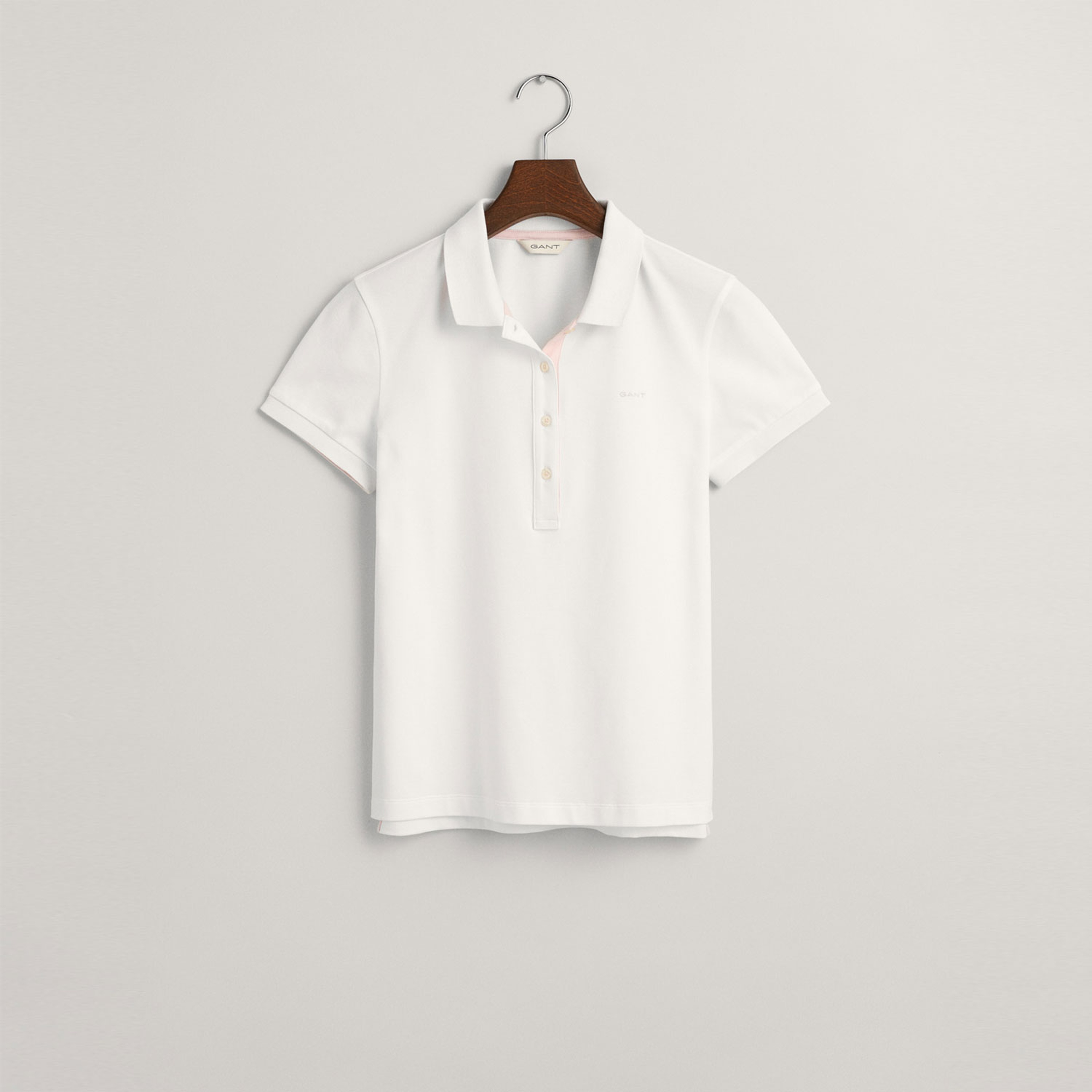 GANT Kadın Beyaz Slim Fit Logolu Polo