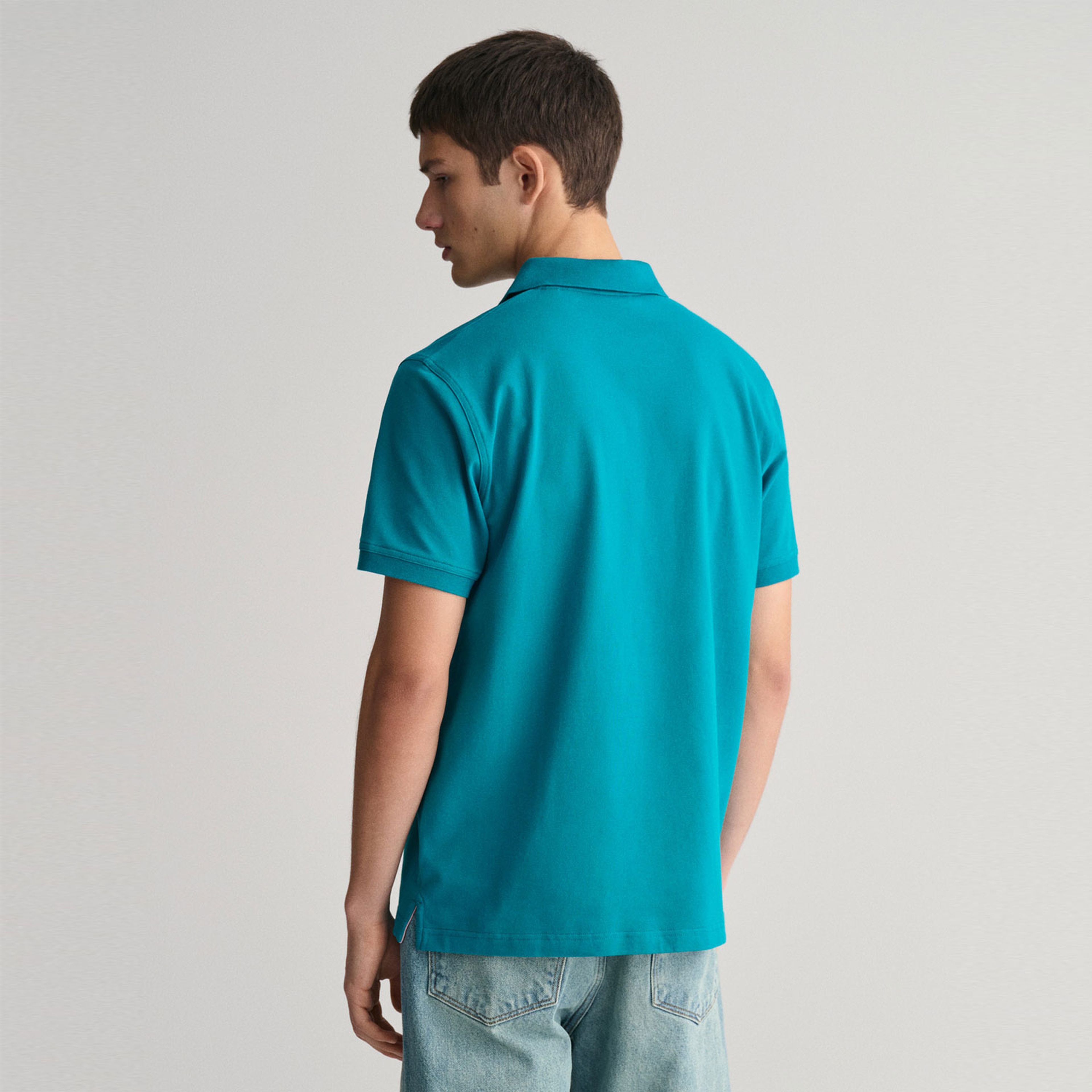 GANT Erkek Mavi Regular Fit Polo Yaka T-Shirt