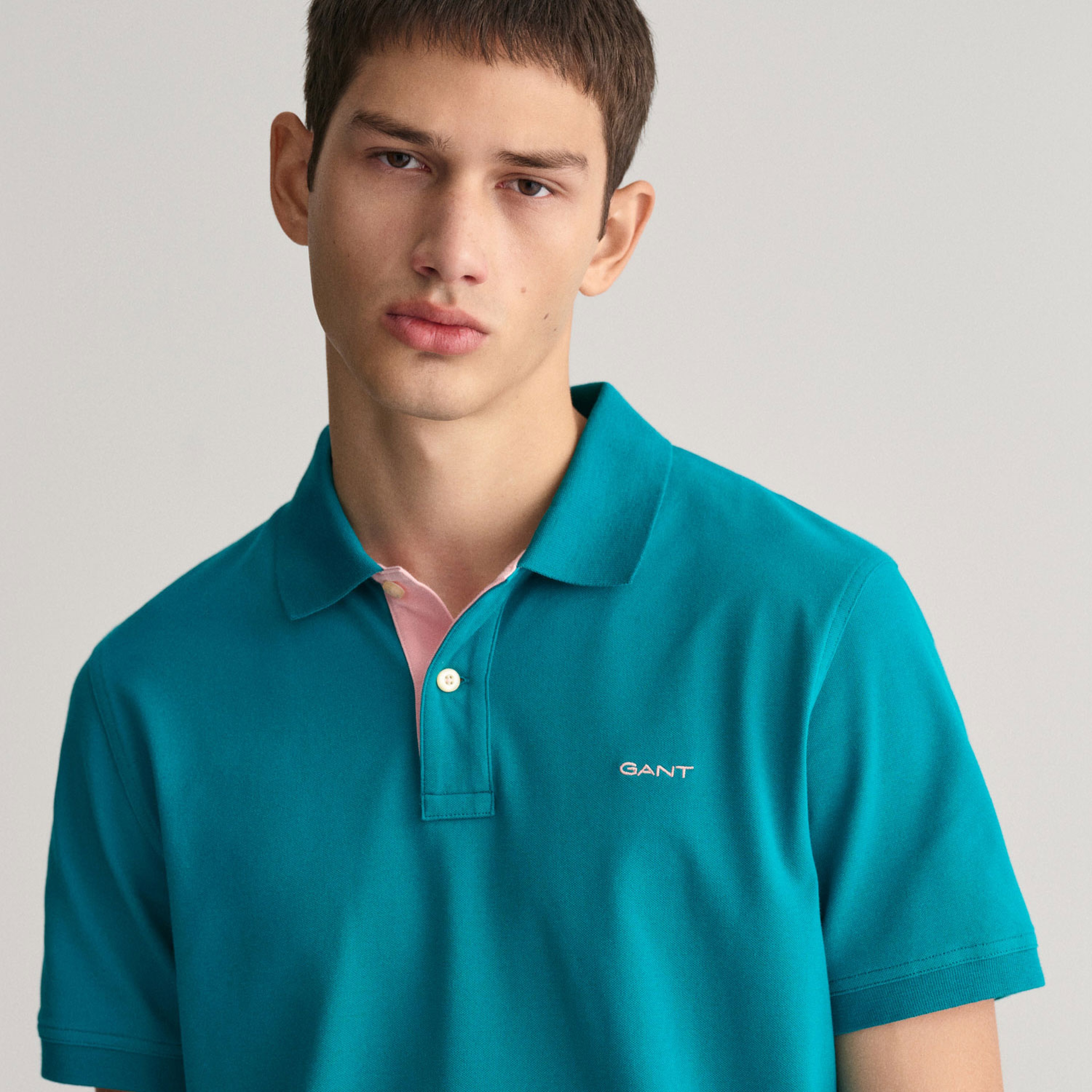 GANT Erkek Mavi Regular Fit Polo Yaka T-Shirt