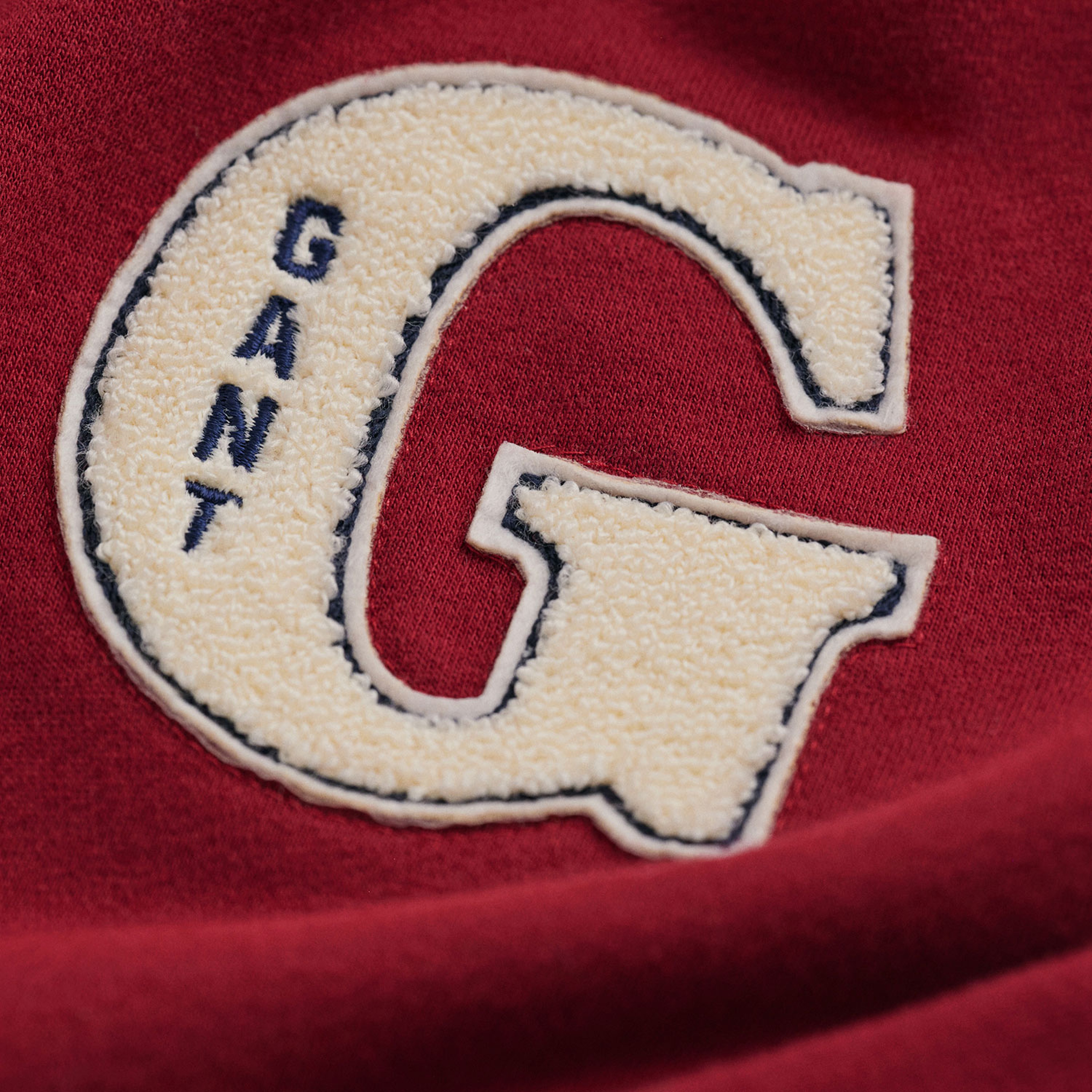 GANT Erkek Bordo Regular Fit Bisiklet Yaka Logolu Sweatshirt