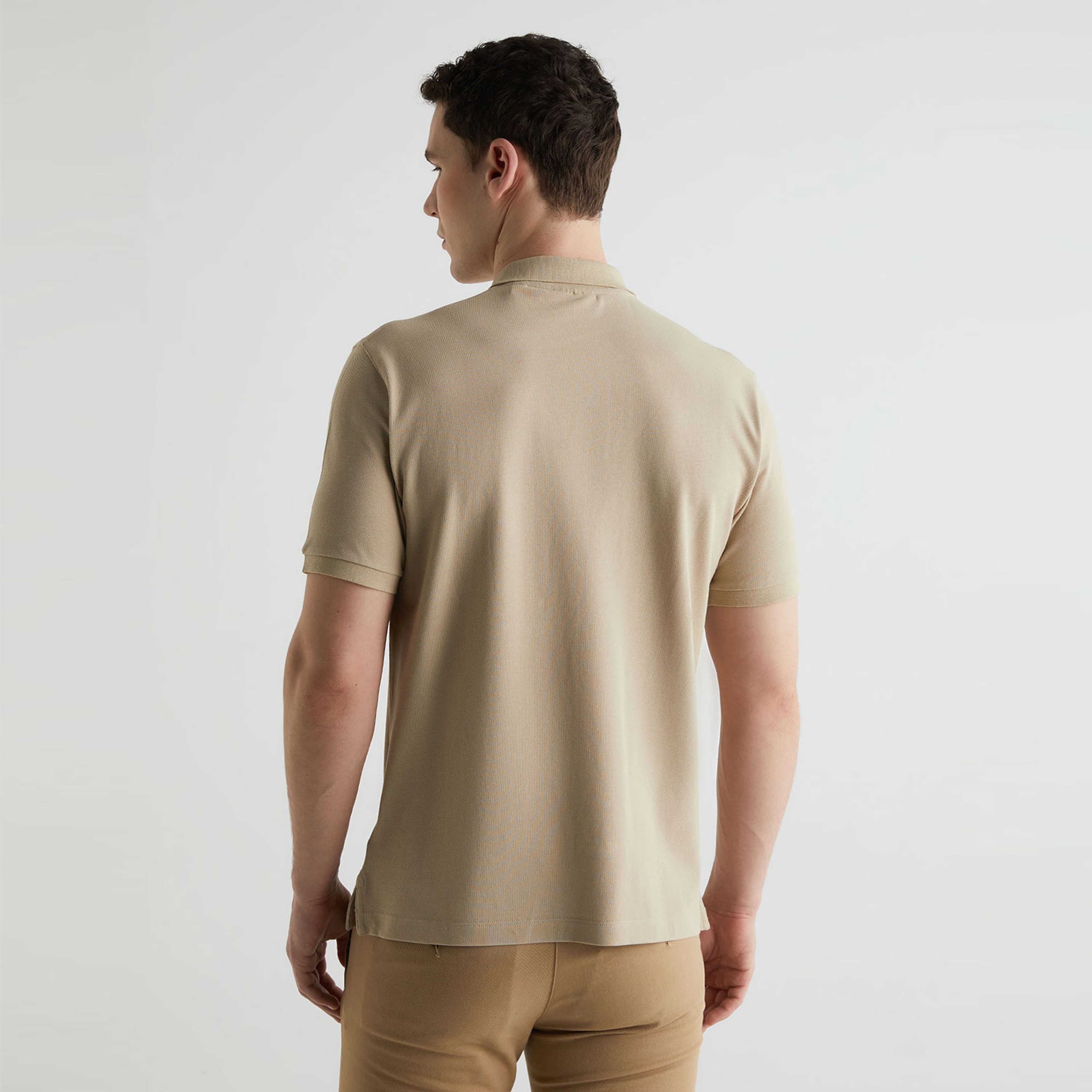 GANT Erkek Bej Regular Fit Logolu Polo