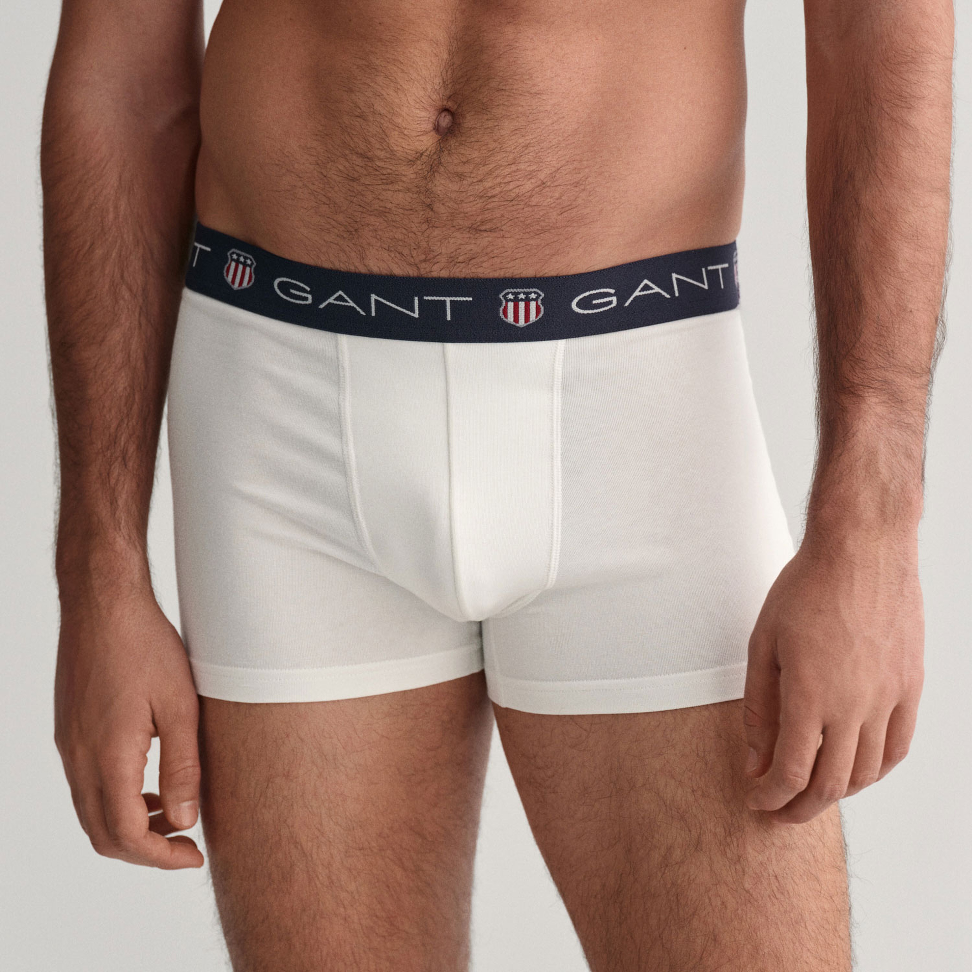 GANT Erkek Renkli Slim Fit Logolu 3'lü  Boxer
