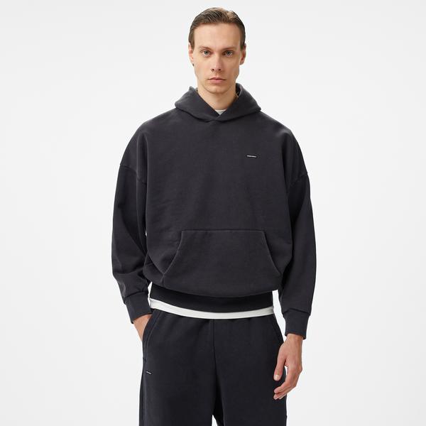Under Armour icon Hwt Flc Wash Os  Erkek Siyah Hoodie
