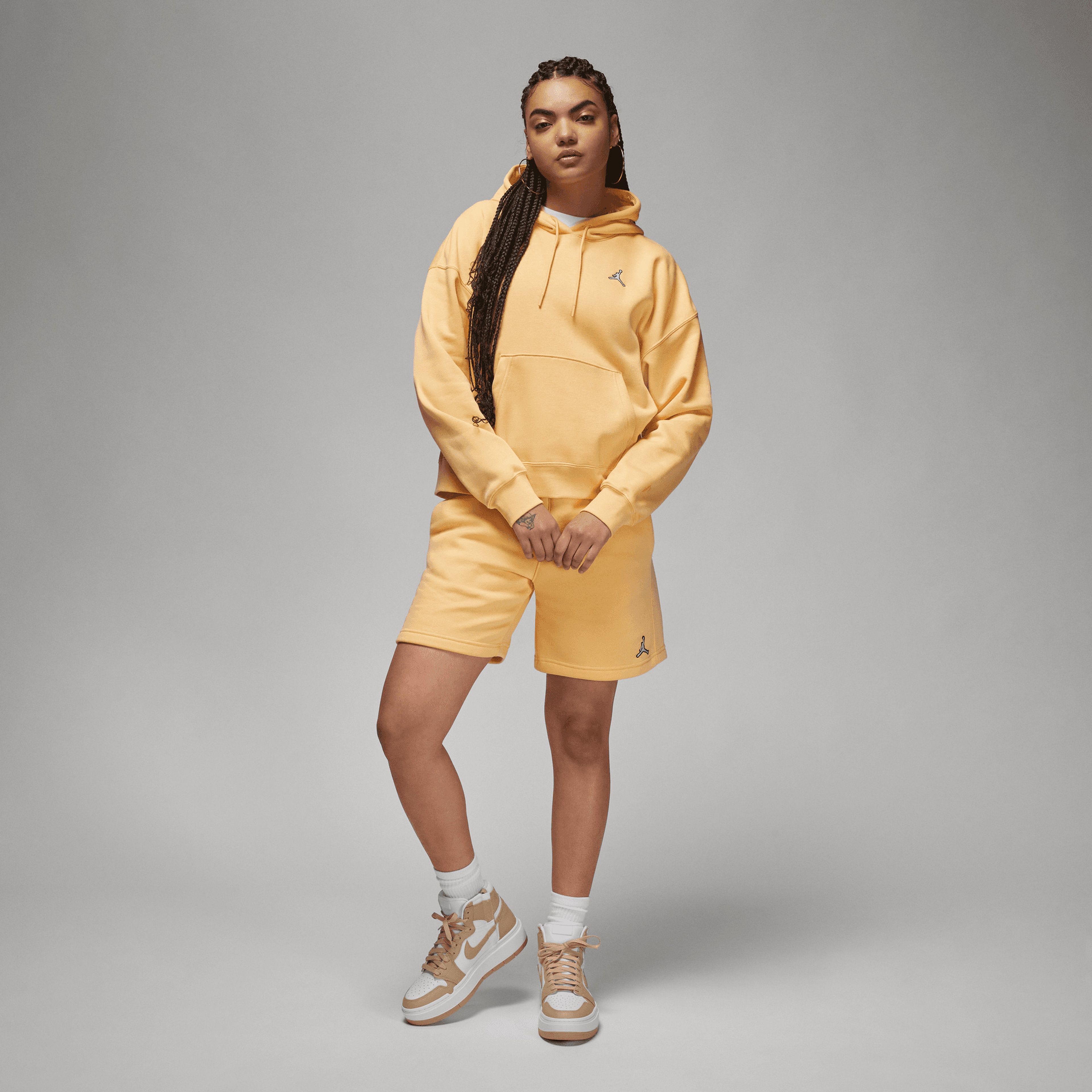 Jordan Brooklyn Fleece Pullover Kadın Turuncu Hoodie